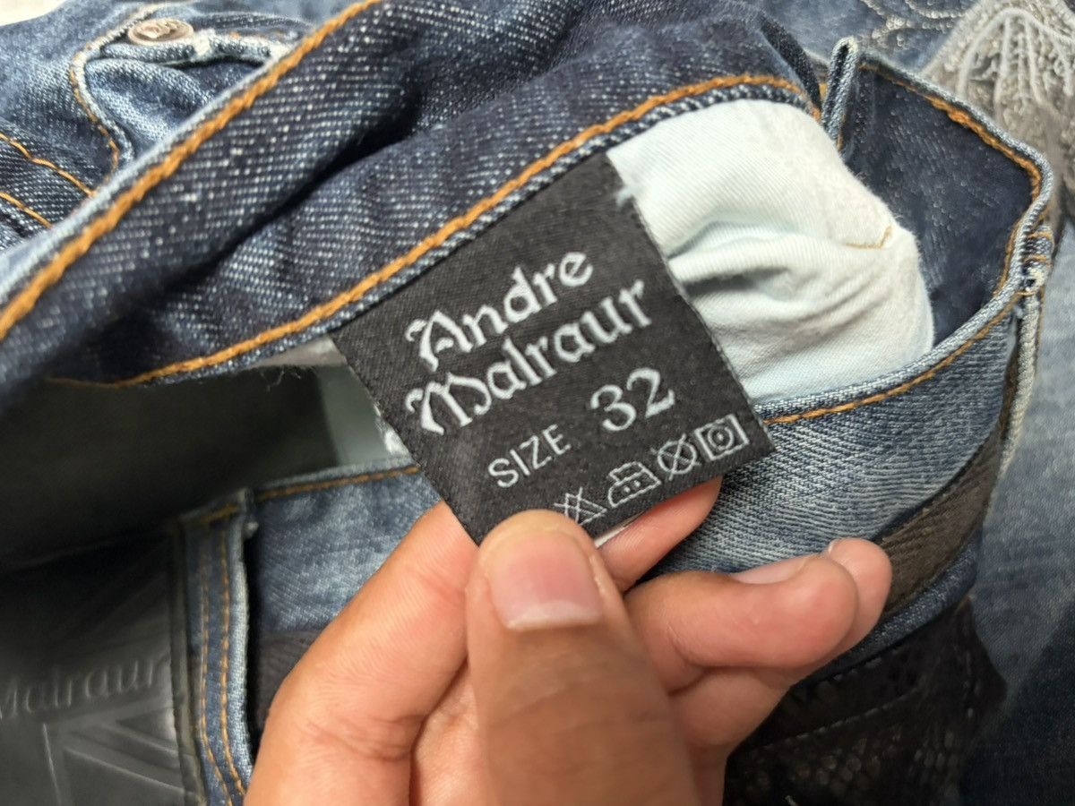 Japanese Brand Rare Andre Malraur snake mudwash jeans Size US 32 / EU 48 - 6 Thumbnail