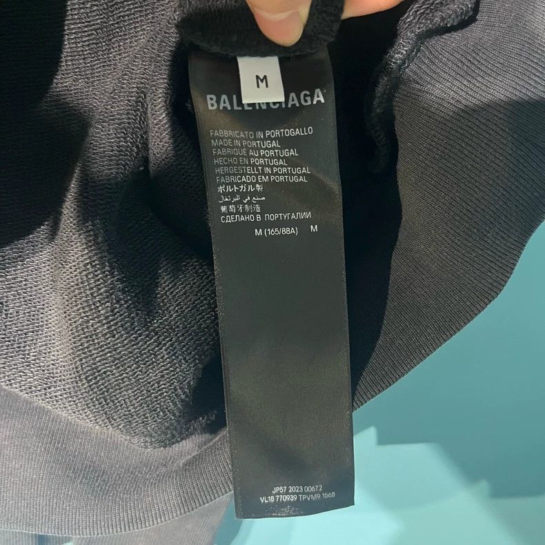Balenciaga Balenciaga Black Printed ZipUp Long Sleeve Hoodie-2505 Size US M / EU 48-50 / 2 - 4 Thumbnail