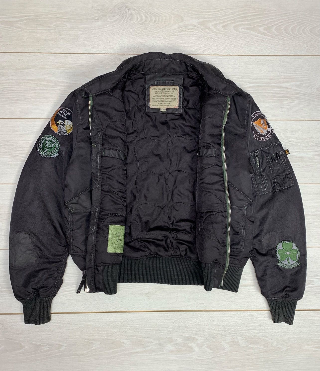 Alpha Industries Vintage Alpha Industries bomber jacket Size US XL / EU 56 / 4 - 4 Thumbnail