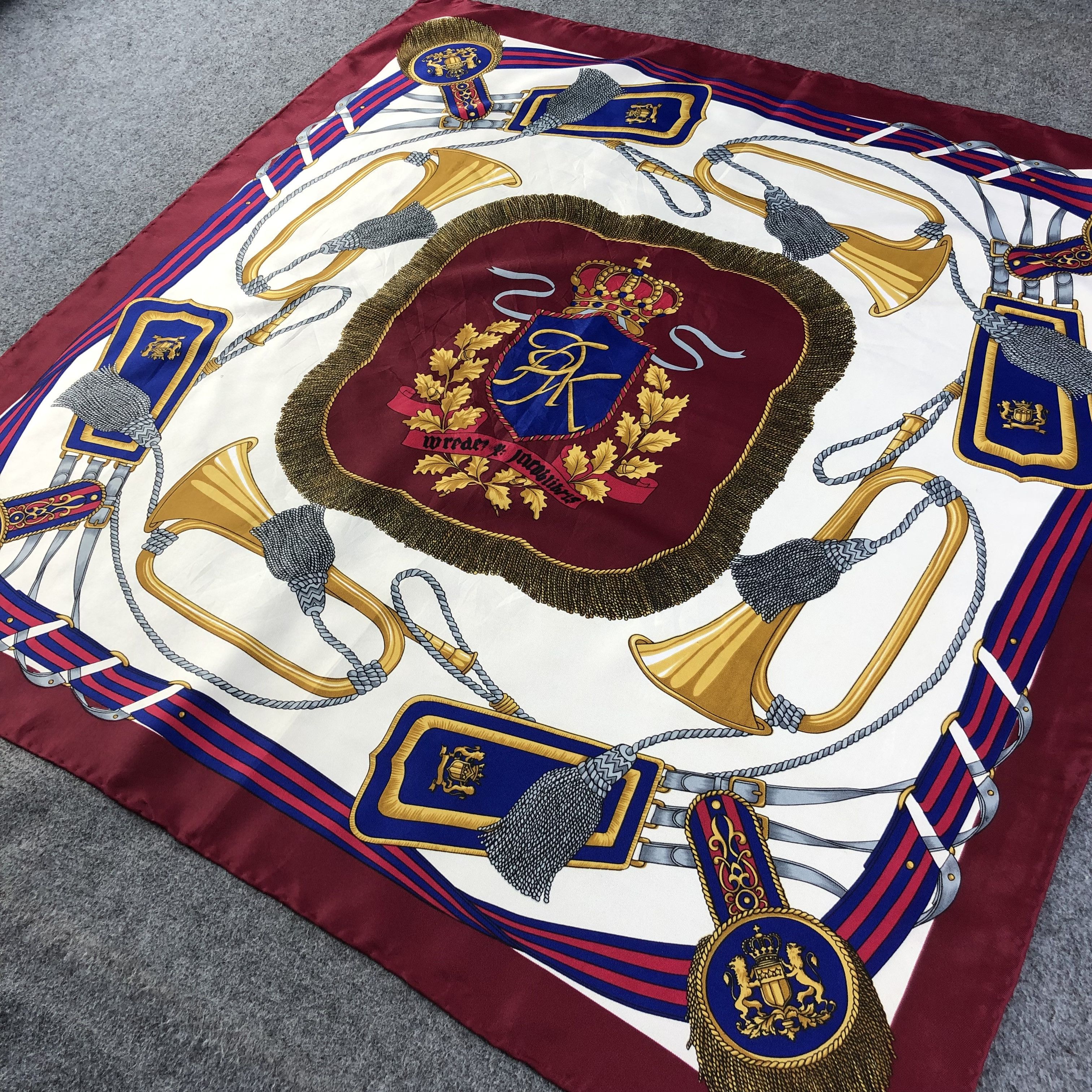 Japanese Brand Vintage Wrede Jaroblibris Luxury Had Rolled Silk Scarf M705 Size ONE SIZE - 2 Thumbnail
