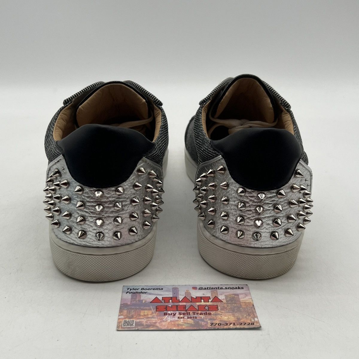 Christian Louboutin Christian Louboutin seavaste 2 orlato flat silver black Size US 13 / EU 46 - 3 Thumbnail