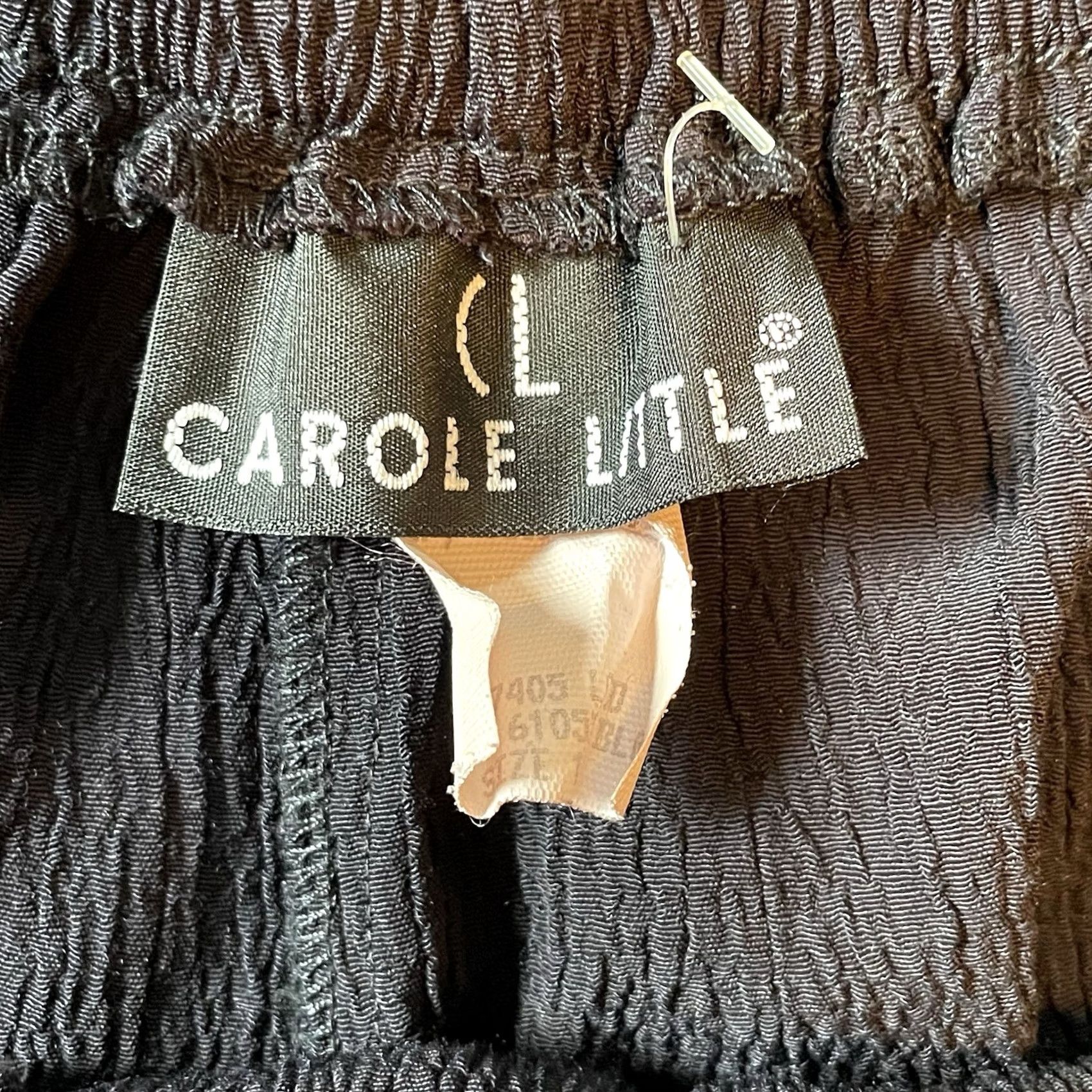 Vintage VTG Carole Little Skort Gauchos Culottes Navy Blue Size 12 Women Knee Length Zipper Button Pleated High Rise Vintage Size 34" / US 12 / IT 48 - 5 Thumbnail