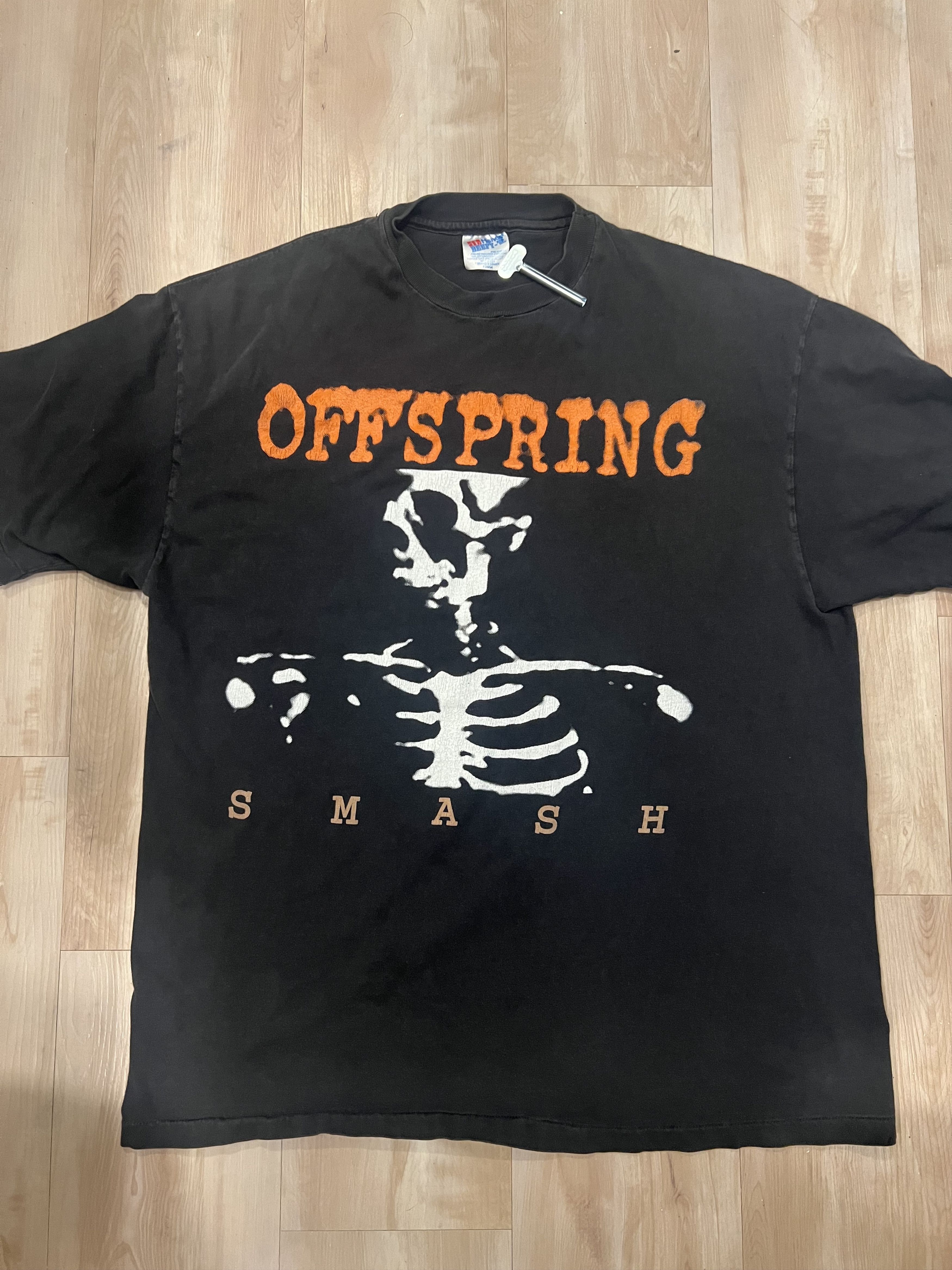 image of Band Tees x Hanes 90’S The Offspring “Smash” Shirt in Black, Men's (Size XL)