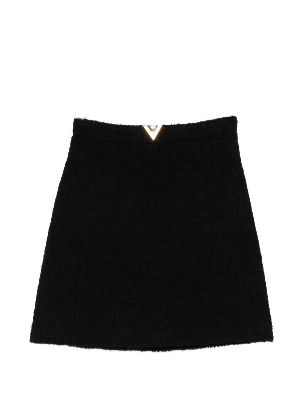 Valentino VLOGO SIGNATURE WOOL SKIRT Size 27" / US 4 / IT 40 - 1 Thumbnail