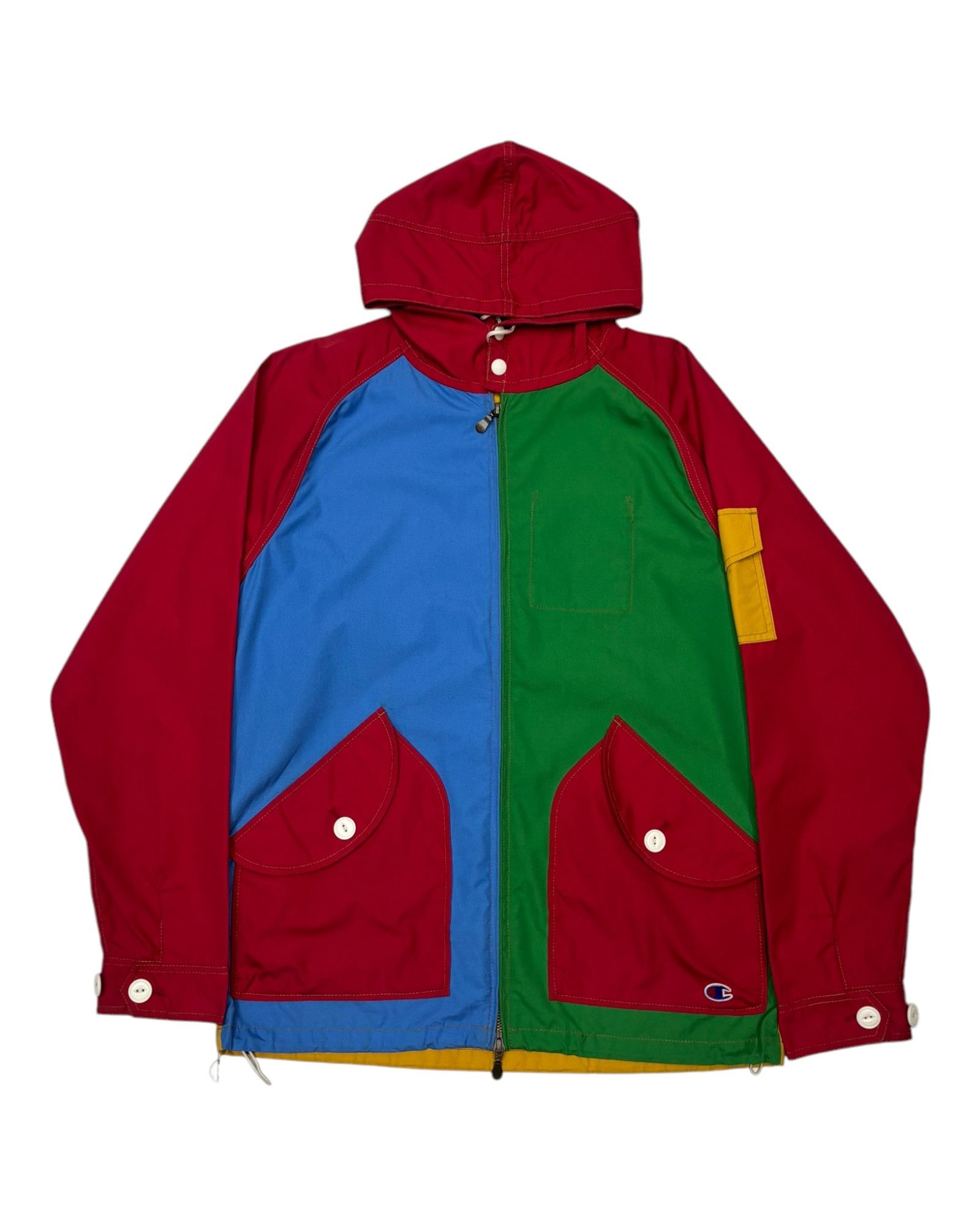 Champion × Hysteric Glamour 🔥VTG CHAMPION COLOURBLOCK LIGHT JACKET HOODIES Size US L / EU 52-54 / 3 - 8 Thumbnail