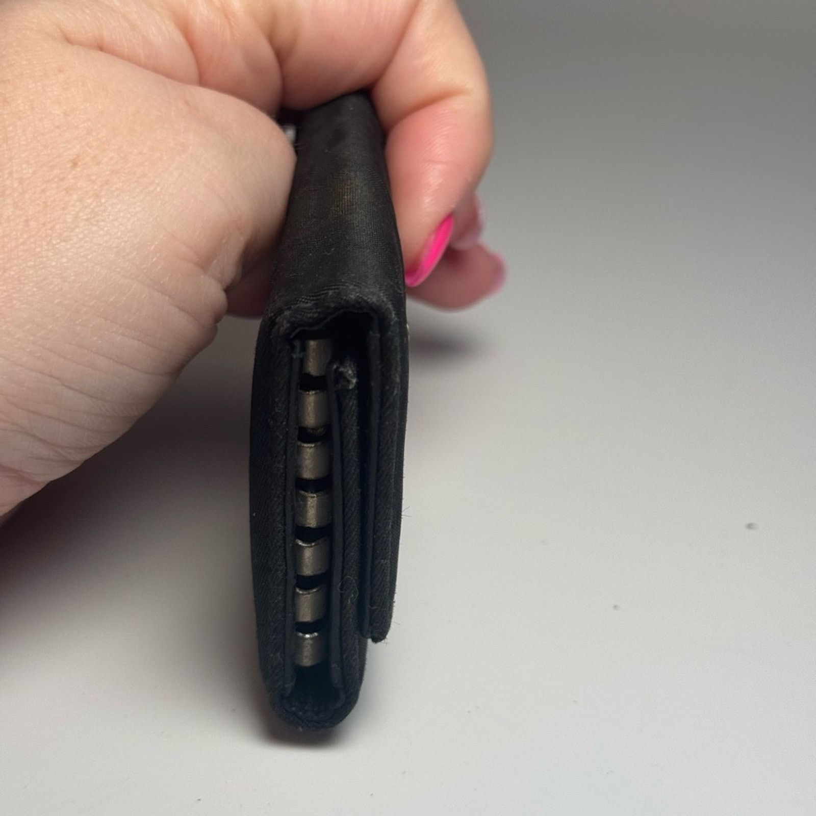 Prada Prada Black Nylon Key Holder FAIR Condition Snap Close Size ONE SIZE - 4 Thumbnail
