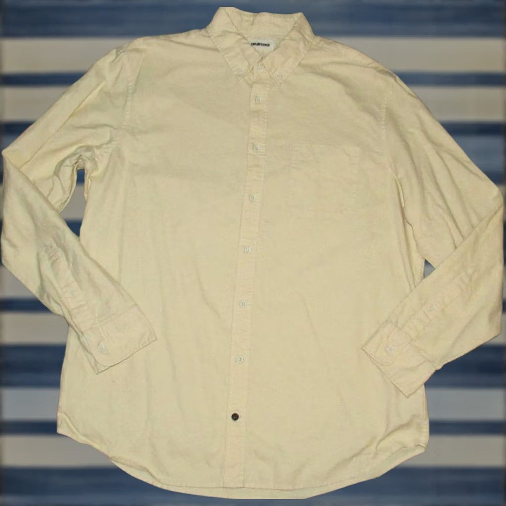 Taylor Stitch TAYLOR STITCH The Jack Oxford Shirt Straw Yellow Long Sleeve Button Down 44 Mens Size US XXL / EU 58 / 5 - 1 Thumbnail