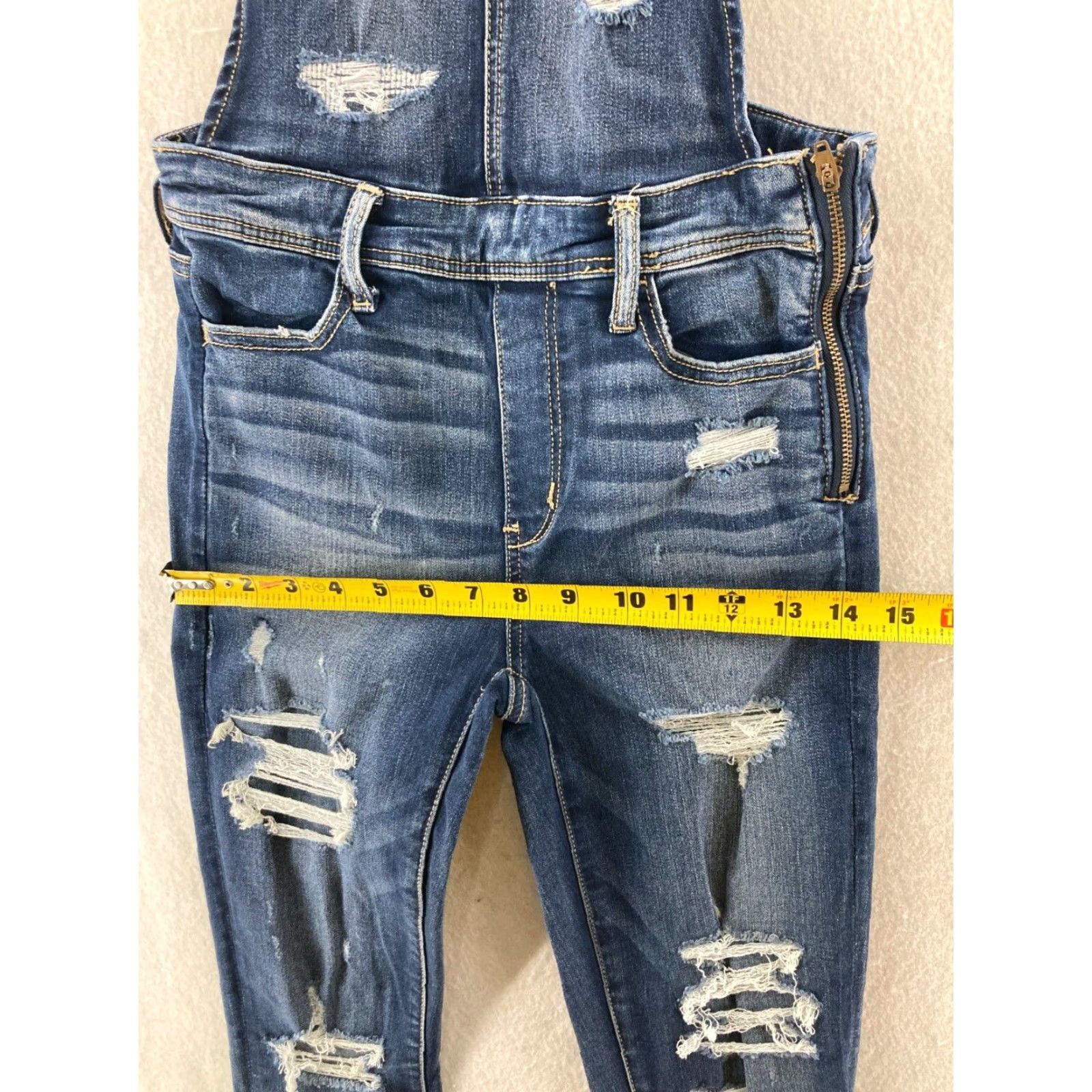 Vintage VINTAGE Distressed overalls womens 26x28 Distressed Size 26" / US 2 / IT 38 - 3 Thumbnail