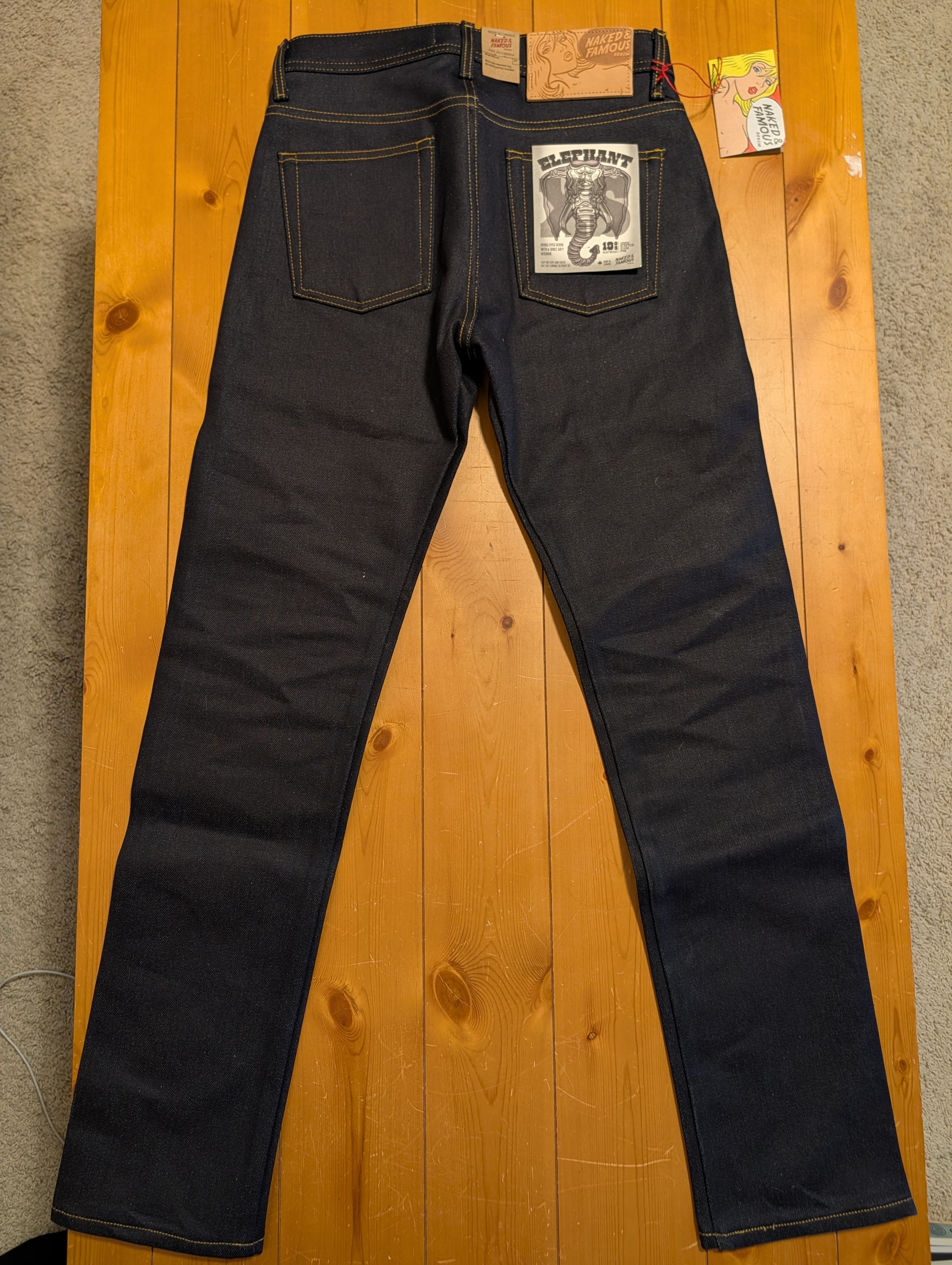 Naked & Famous Elephant X S, Weird Guy 31 Size US 31 - 4 Thumbnail