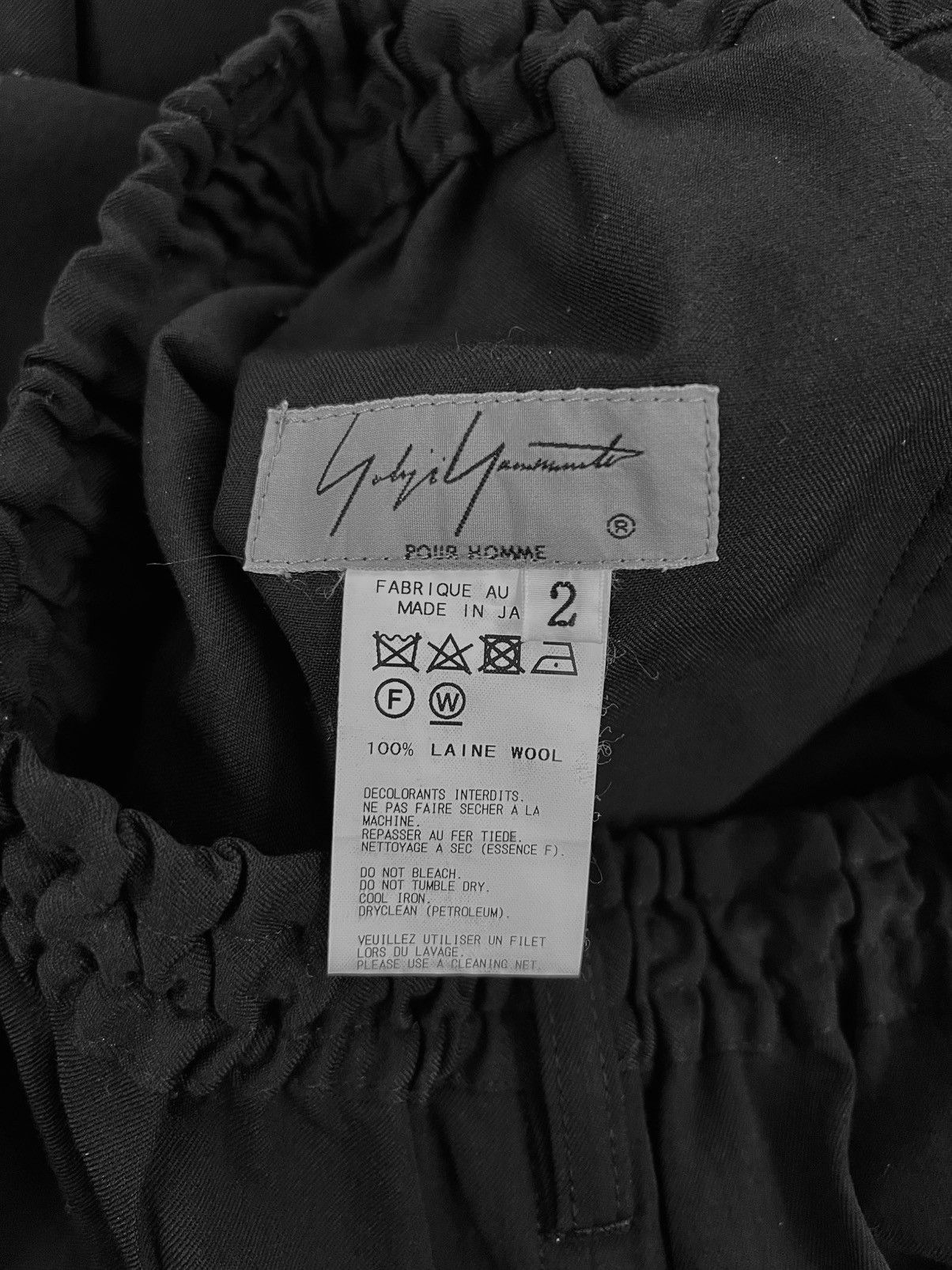 Yohji Yamamoto Yohji Yamamoto Pour Homme AW20 - W/Gabardine Wrap Pants Size US 30 / EU 46 - 18 Thumbnail