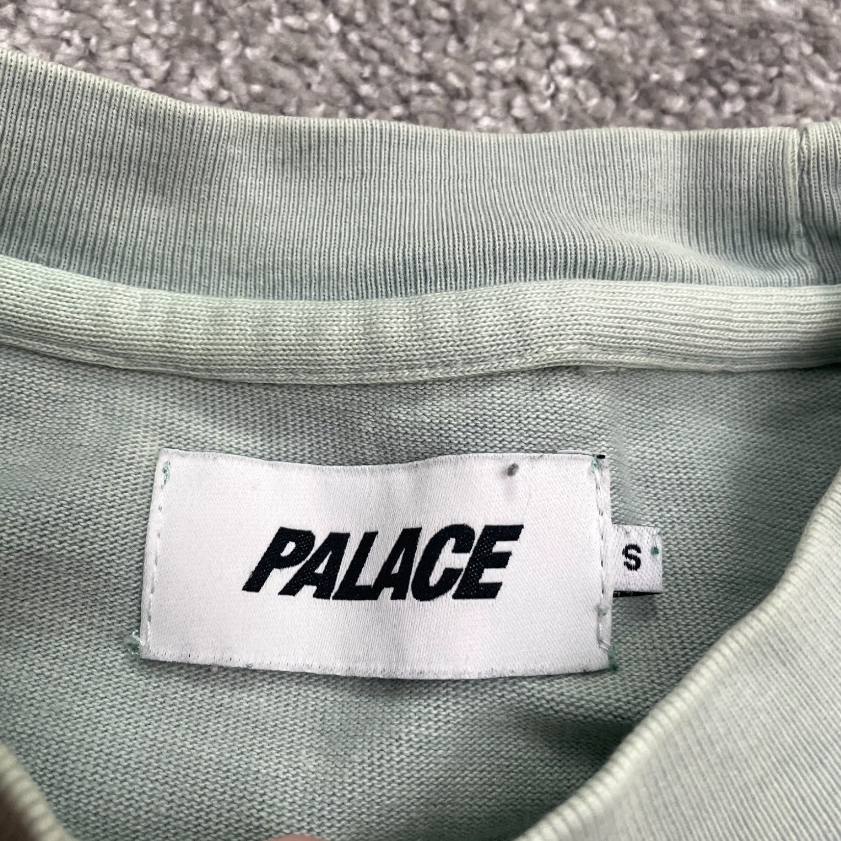 Palace Palace Skateboard Heavyweight T-Shirt Men Small Light Green Crew Neck Pocket Tee Size US S / EU 44-46 / 1 - 7 Thumbnail