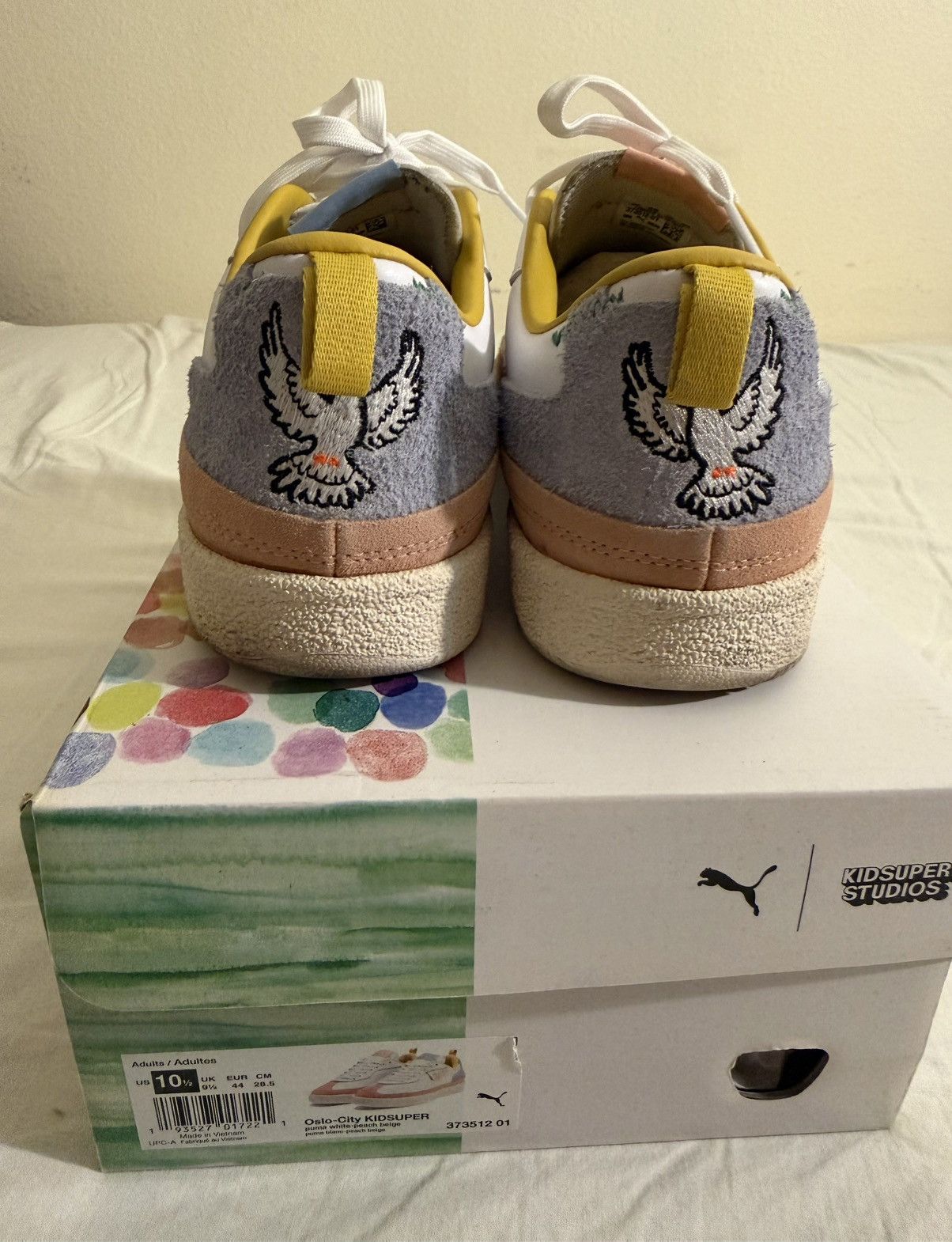 KidSuper × Puma Puma x KidSuper Oslo-City Sneakers White 10.5 Size US 10.5 / EU 43-44 - 4 Thumbnail