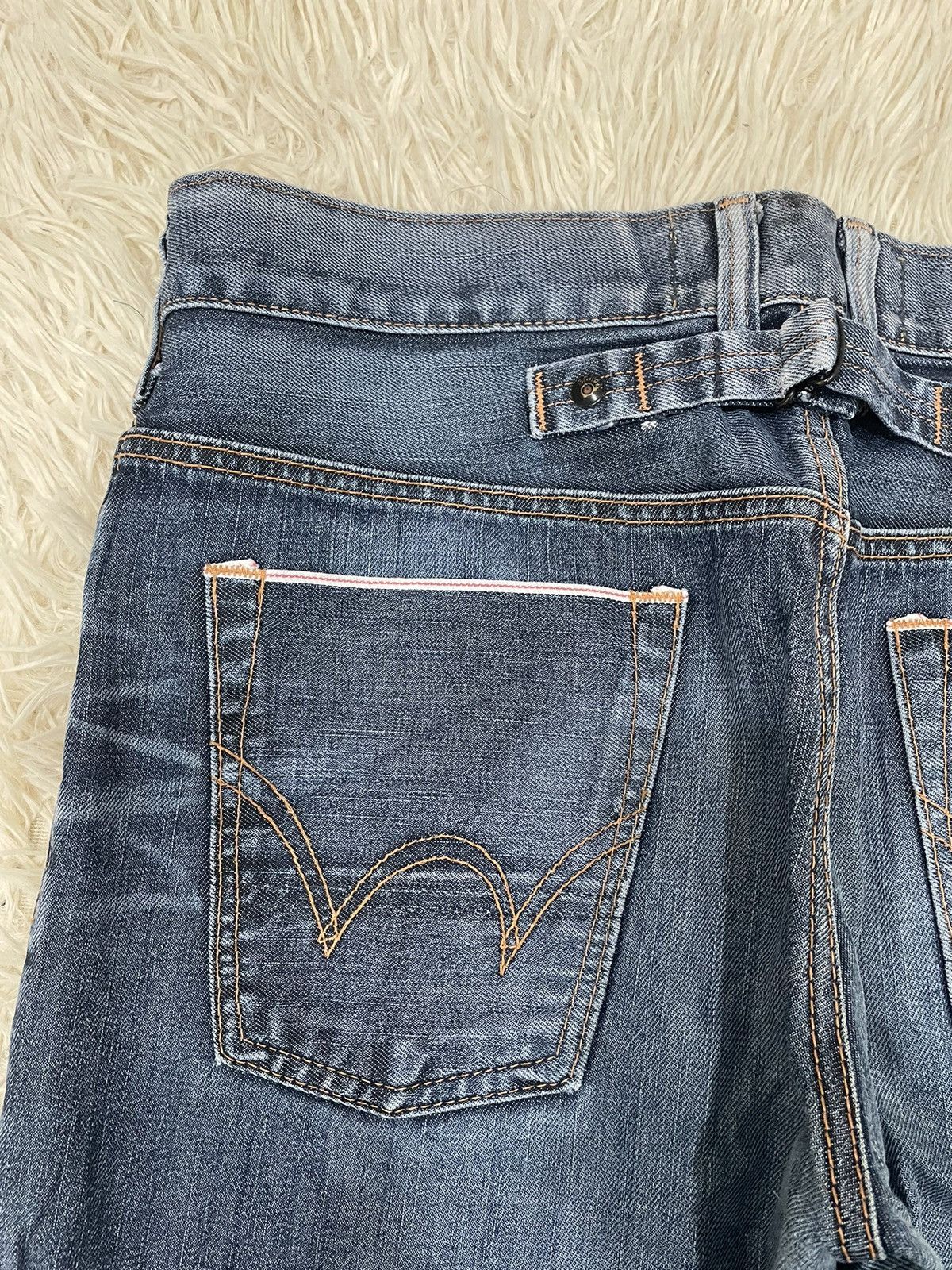 Edwin Distressed Edwin Buckle Back Selvedge Denim Jeans Size US 34 / EU 50 - 11 Thumbnail