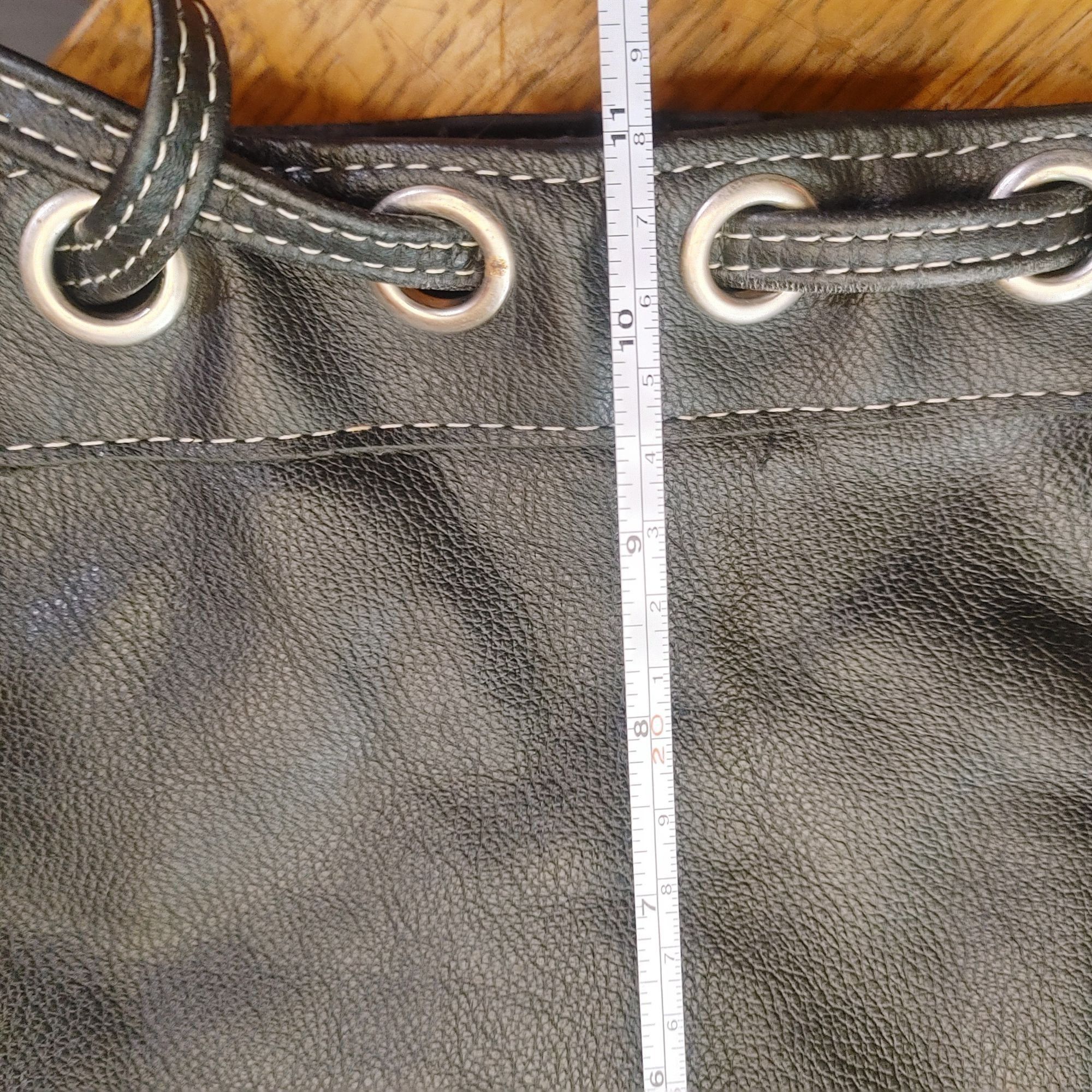 Other Harley Davidson Black Leather Genuine Bucket Bag Drawstring Size ONE SIZE - 2 Thumbnail