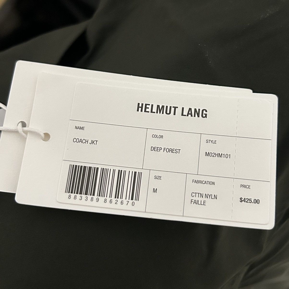 Helmut Lang New Helmut Lang Coach Jacket Size Large Size US L / EU 52-54 / 3 - 5 Thumbnail