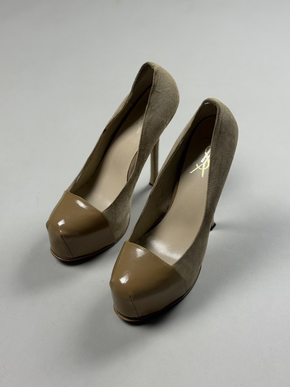 Yves Saint Laurent YSL Yves Saint Lauren Tribute Two Cap Toe Pump Heels Shoes Size US 9 / IT 39 - 10 Thumbnail