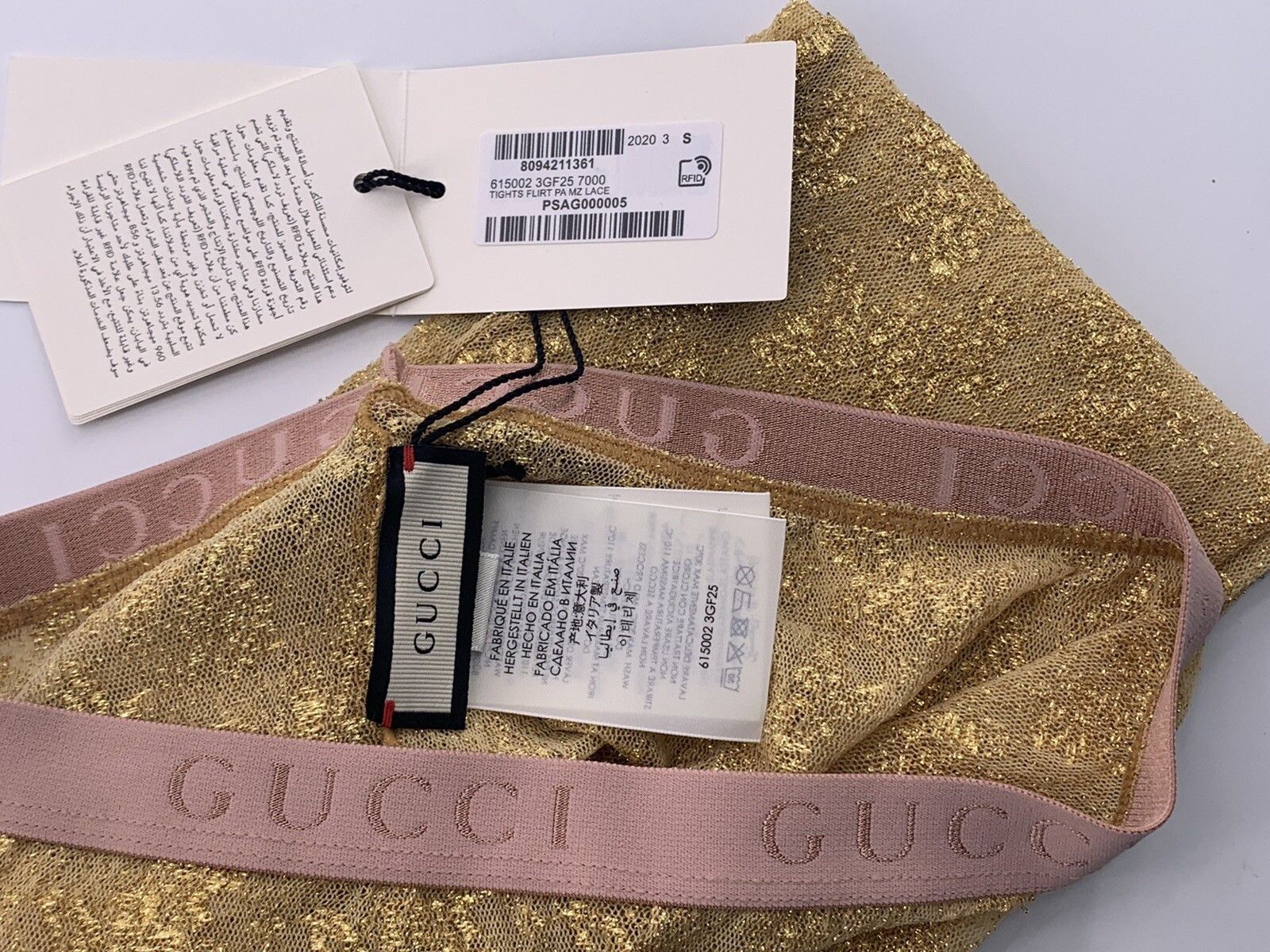 Gucci Size-S New Gucci Tights gold Size ONE SIZE - 5 Thumbnail