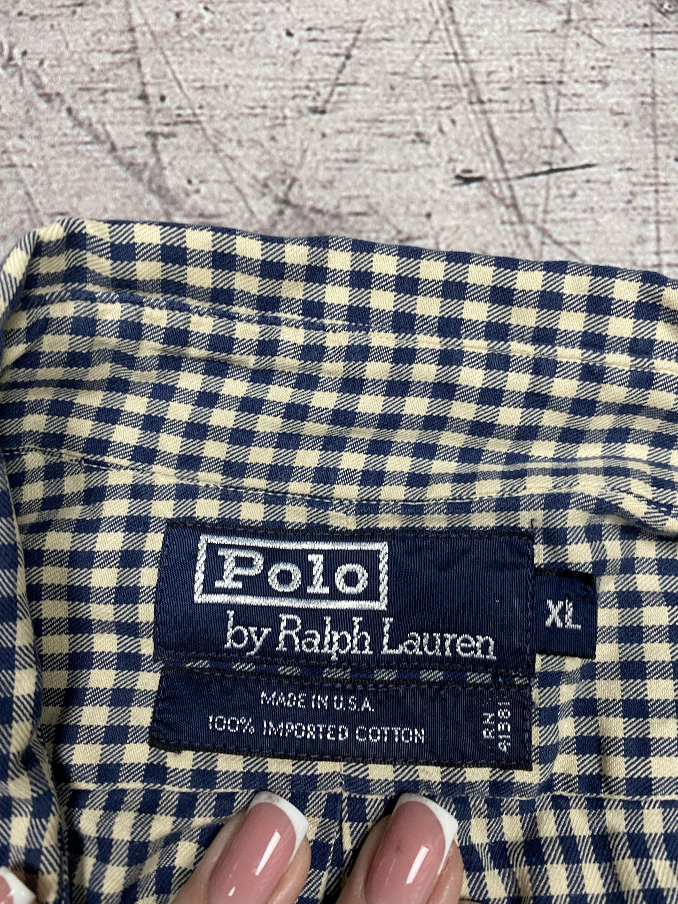 Polo Ralph Lauren Polo Jeans Co Ralph Lauren Vintage Mens Flannel Shirt Size US M / EU 48-50 / 2 - 4 Thumbnail
