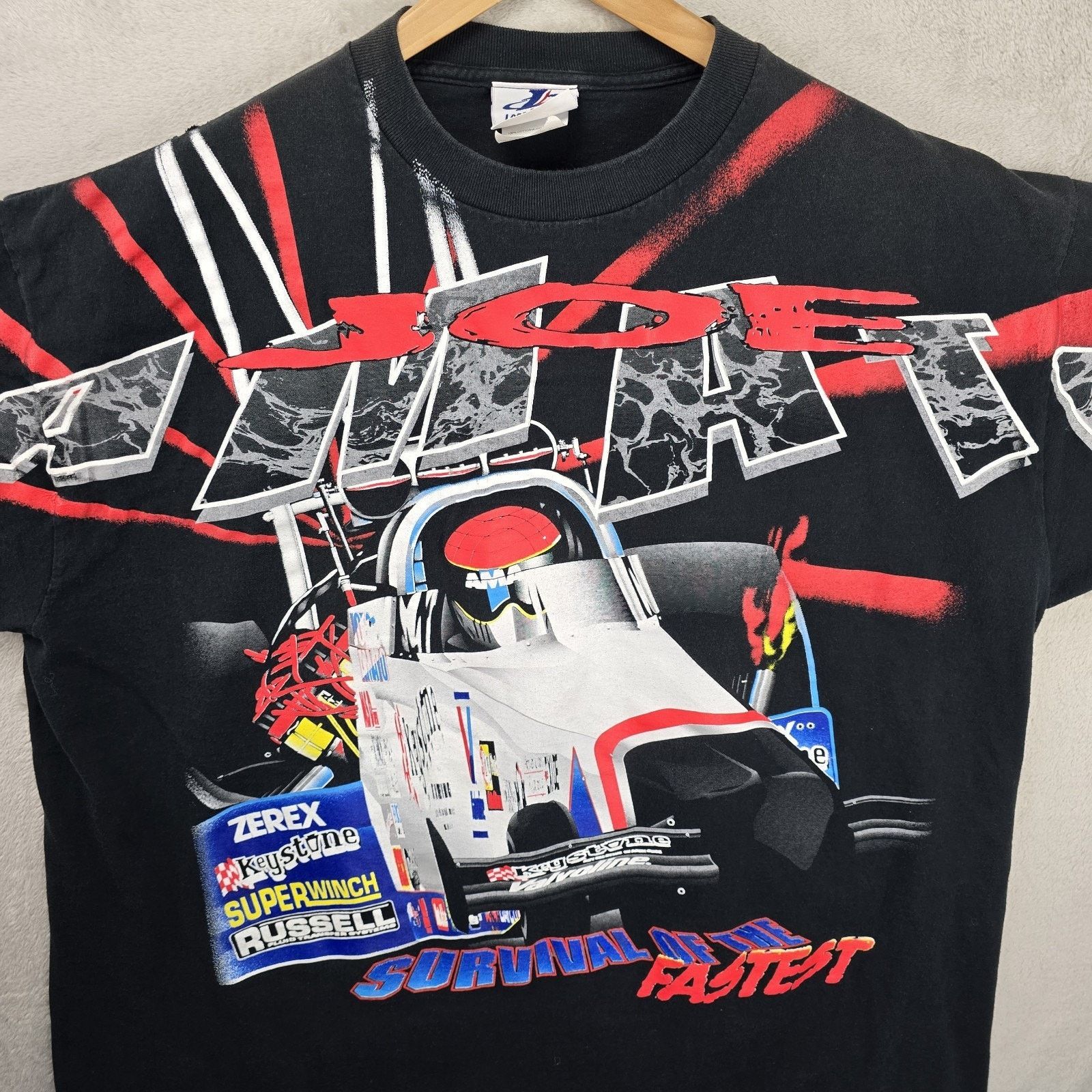 Logo Athletic Vintage Joe Amato Logo Athletic Shirt XXL NHRA AOP 90s Size US XXL / EU 58 / 5 - 2 Thumbnail