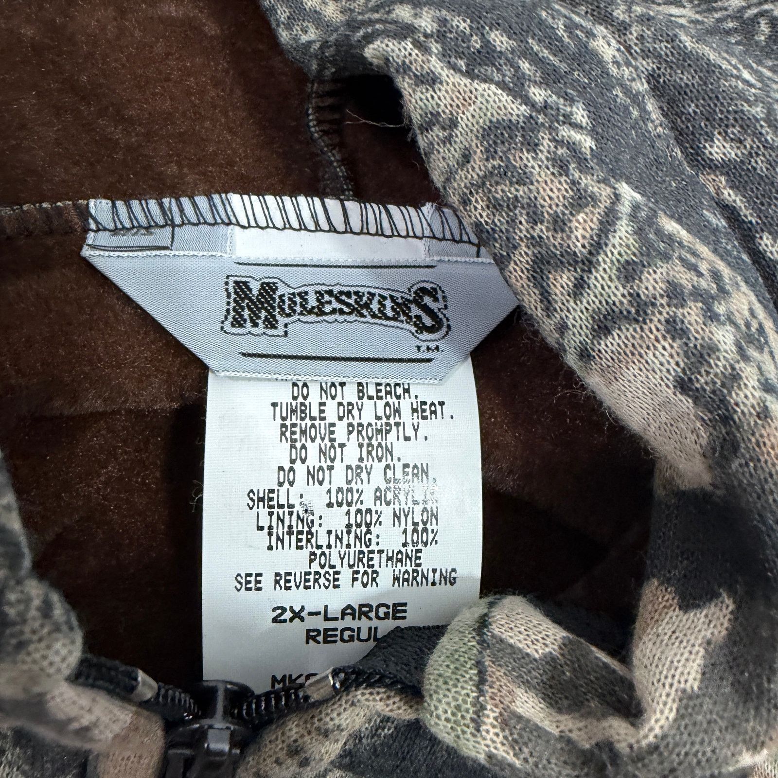 Vintage Vintage Muleskins Camo Hoodie 2XL Full Zip Sweatshirt NEW Size US XXL / EU 58 / 5 - 5 Thumbnail