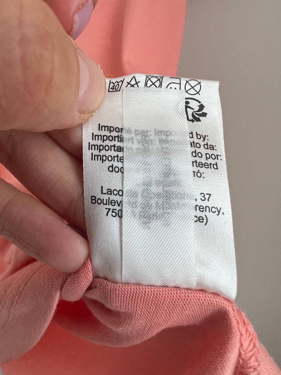 Lacoste Lacoste men's t-shirt size M Size US M / EU 48-50 / 2 - 4 Thumbnail