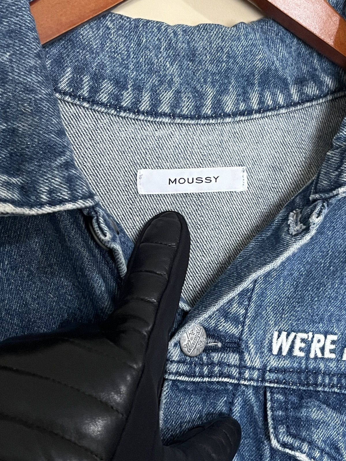 MOUSSY Moussy Your Planet Patched Denim Jacket - M Size M / US 6-8 / IT 42-44 - 3 Thumbnail
