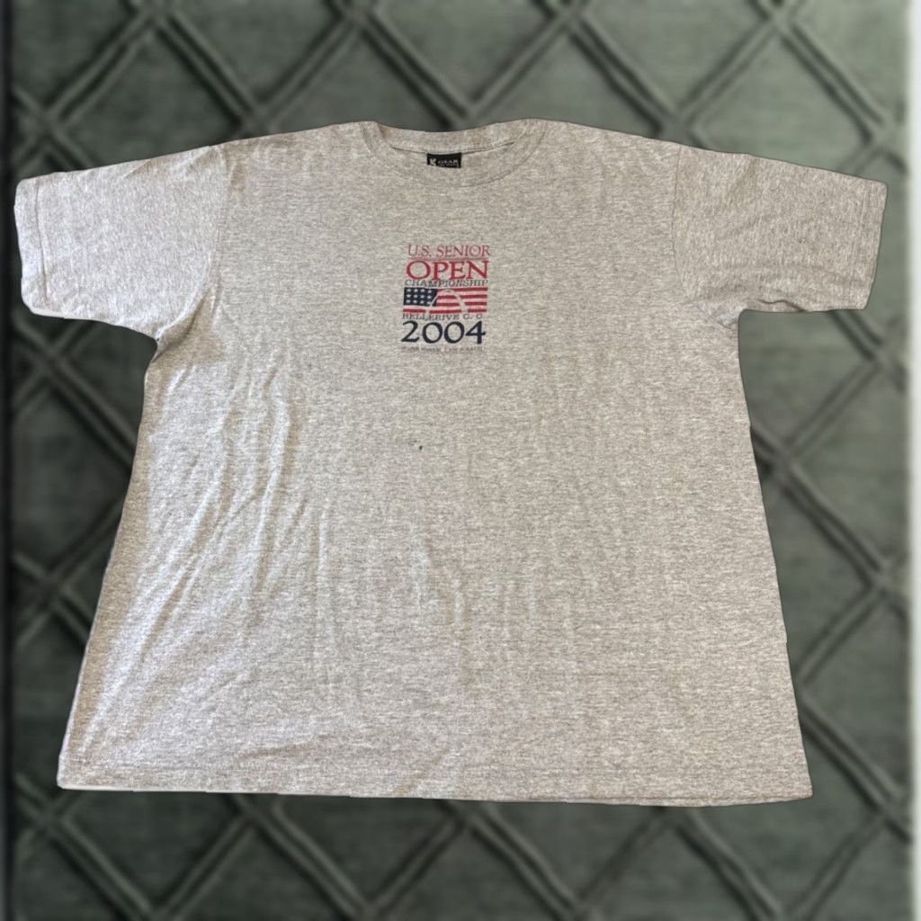 Vintage VINTAGE 2004 U.S. OPEN Senior Golf Championships Grey T-Shirt Large Size US L / EU 52-54 / 3 - 1 Thumbnail