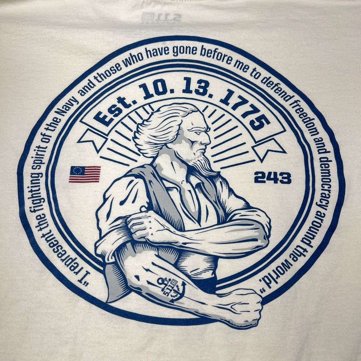 5.11 5.11 Tactical Tee Shirt Ivory Graphic USA Patriotic Anchor Size US L / EU 52-54 / 3 - 8 Thumbnail
