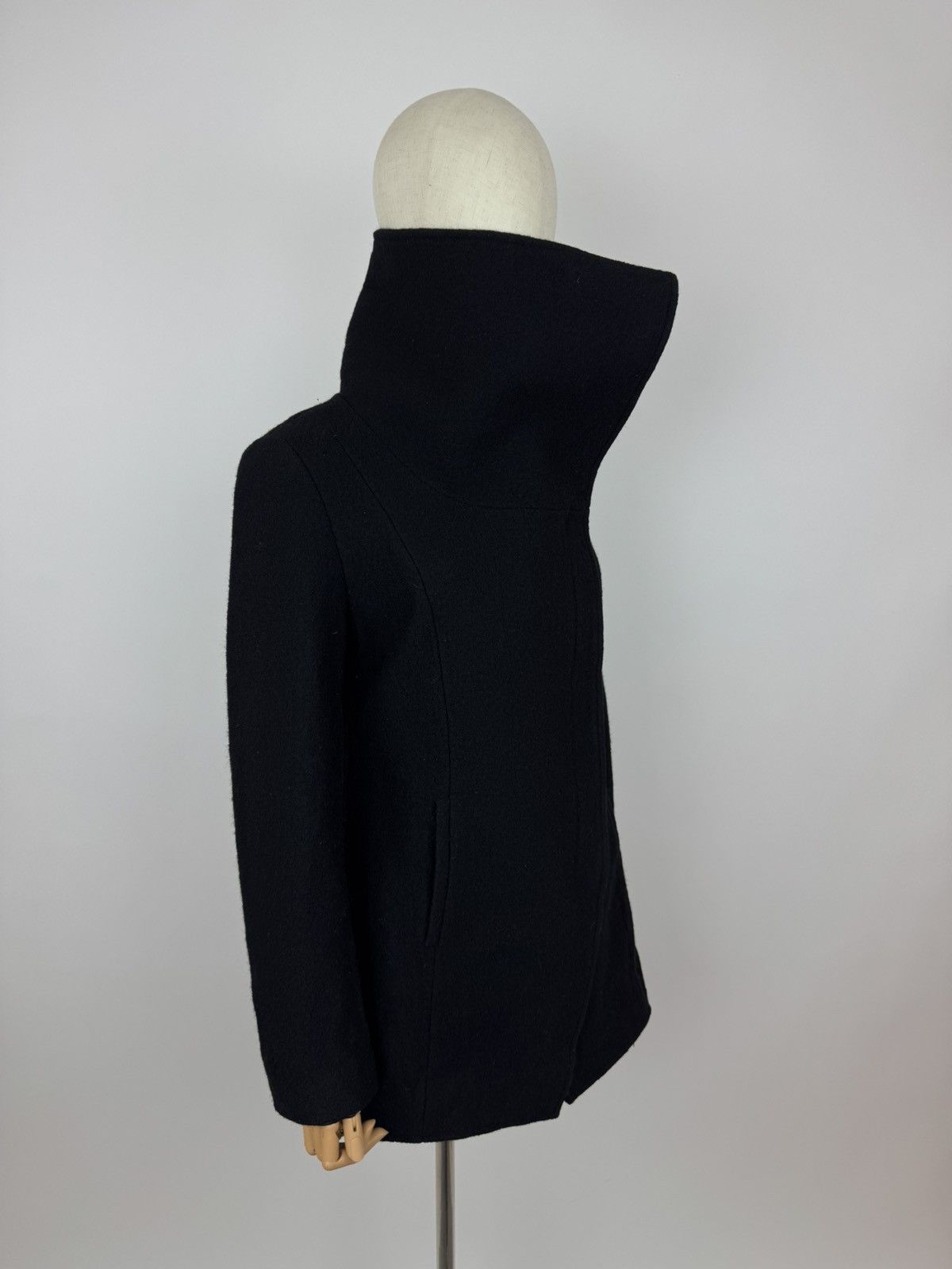 tigha Tigha wool jacket avant garde style biker coat Womens size M Size M / US 6-8 / IT 42-44 - 4 Thumbnail
