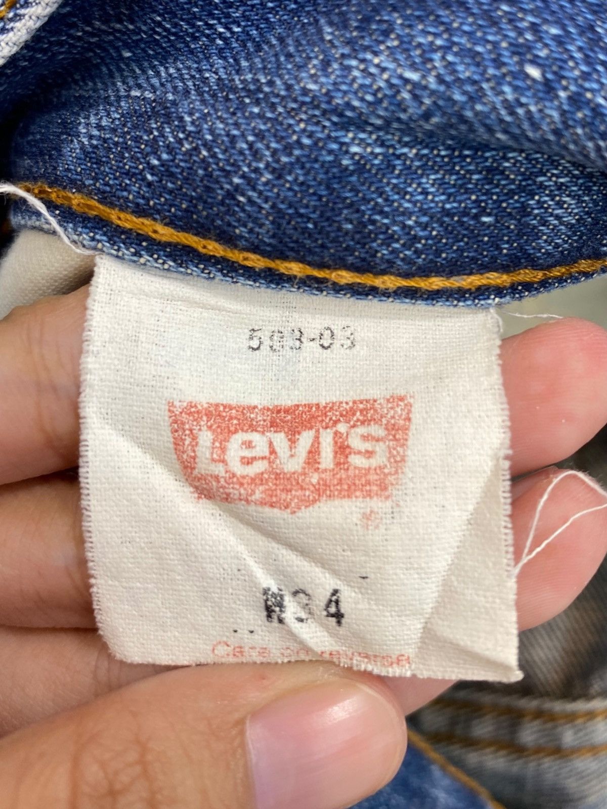 Levi's Levi’s Whiskers Faded Blue Wash Style Loose Jeans Size US 34 / EU 50 - 11 Thumbnail