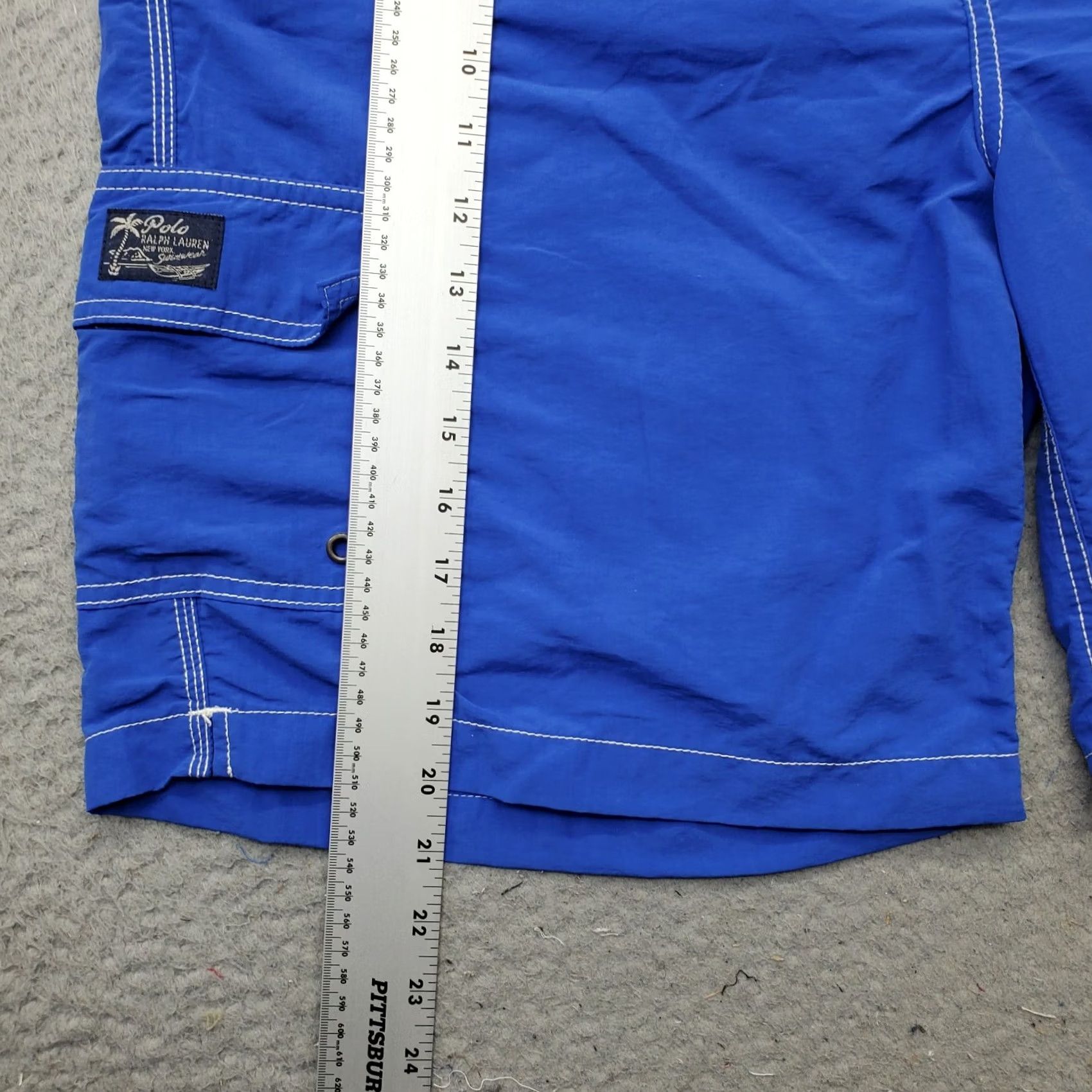 Polo Ralph Lauren Polo Ralph Lauren Board Shorts Mens L Blue Pony Logo Drawstring Size US L / EU 52-54 / 3 - 4 Thumbnail