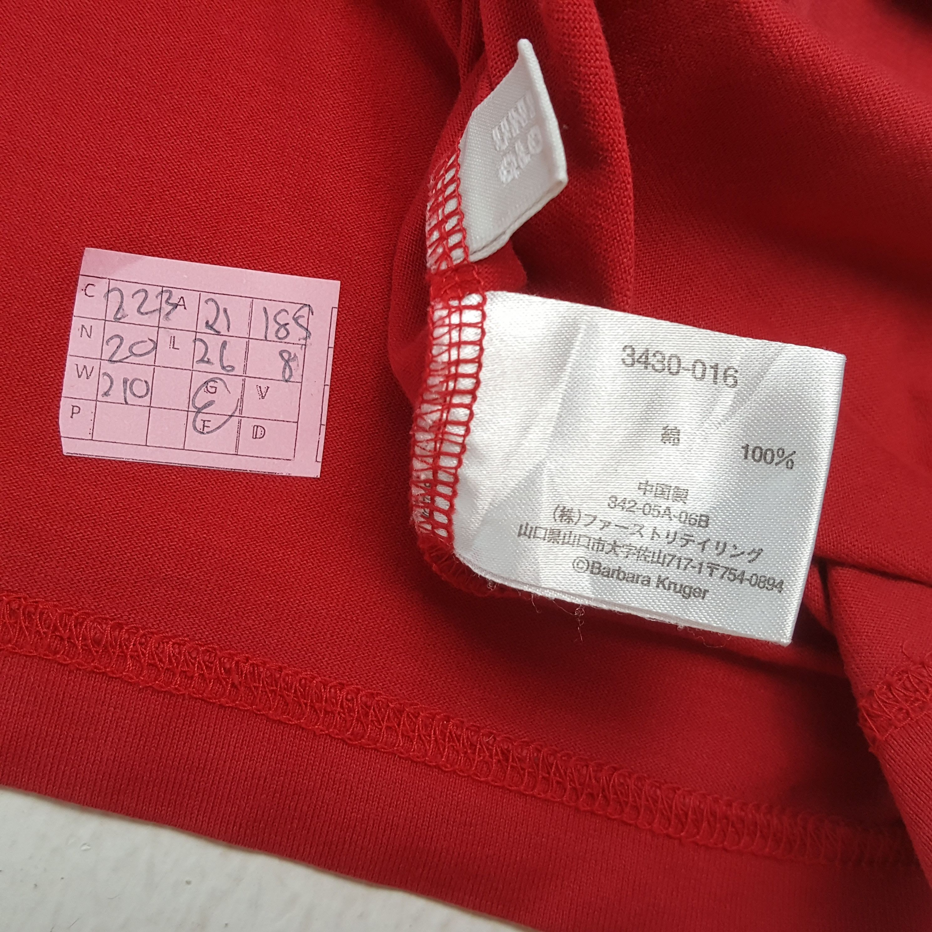 Barbara Kruger × Japanese Brand × Vintage BARBARA KRUGER X Japanese Brand Art Design Style Tshirt Size US L / EU 52-54 / 3 - 4 Thumbnail