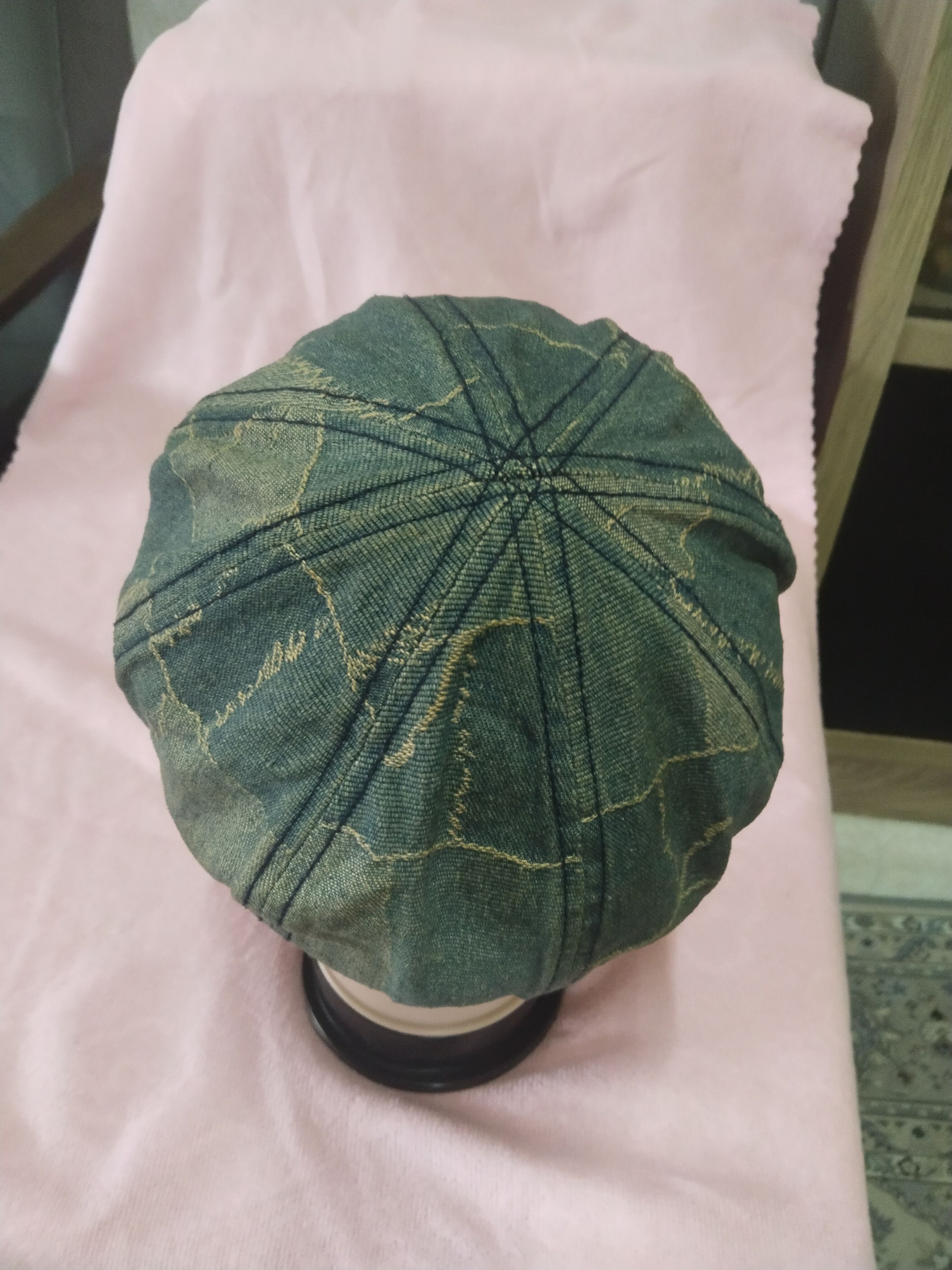 Japanese Brand VINTAGE JAPAN BRAND DENIM PATCHWORK NEWBOY HAT Size ONE SIZE - 5 Thumbnail