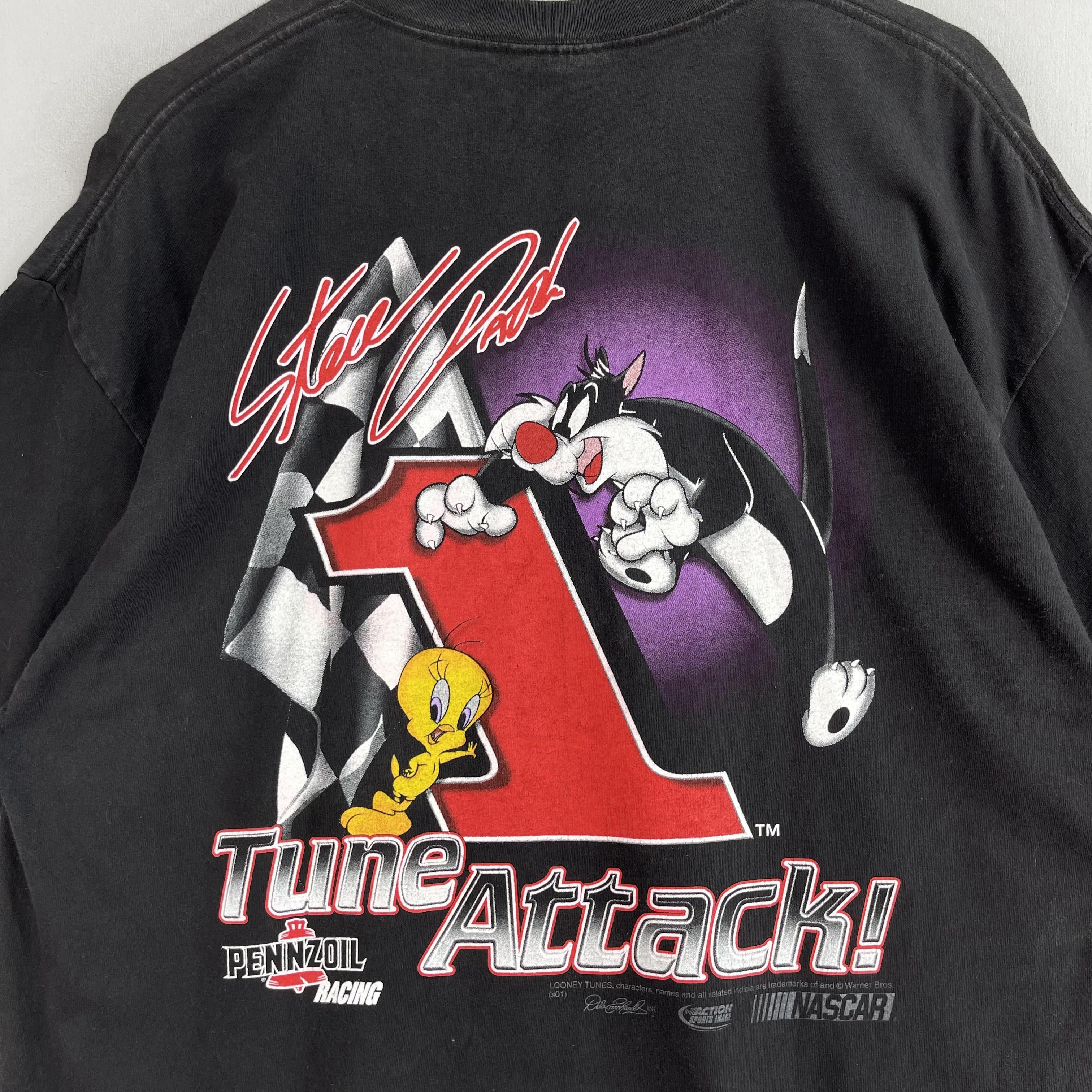 NASCAR × Vintage × Warner Bros Vintage Looney Tunes Cartoons Steve Park Nascar Tshirt Size US L / EU 52-54 / 3 - 6 Thumbnail