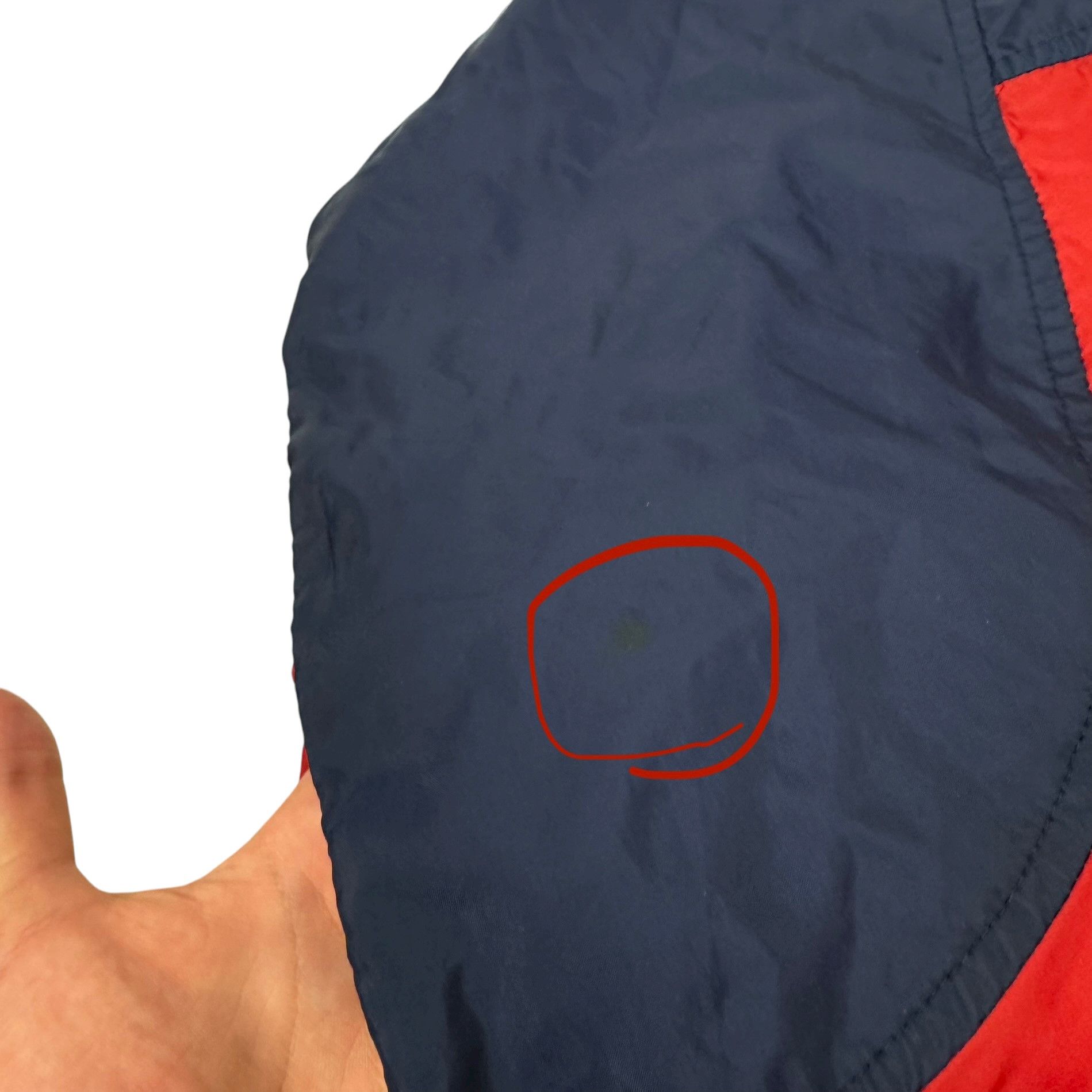 Nike Nike Women's Red Blue Full Zip Windbreaker Jacket L (14-16) Size L / US 10 / IT 46 - 8 Thumbnail