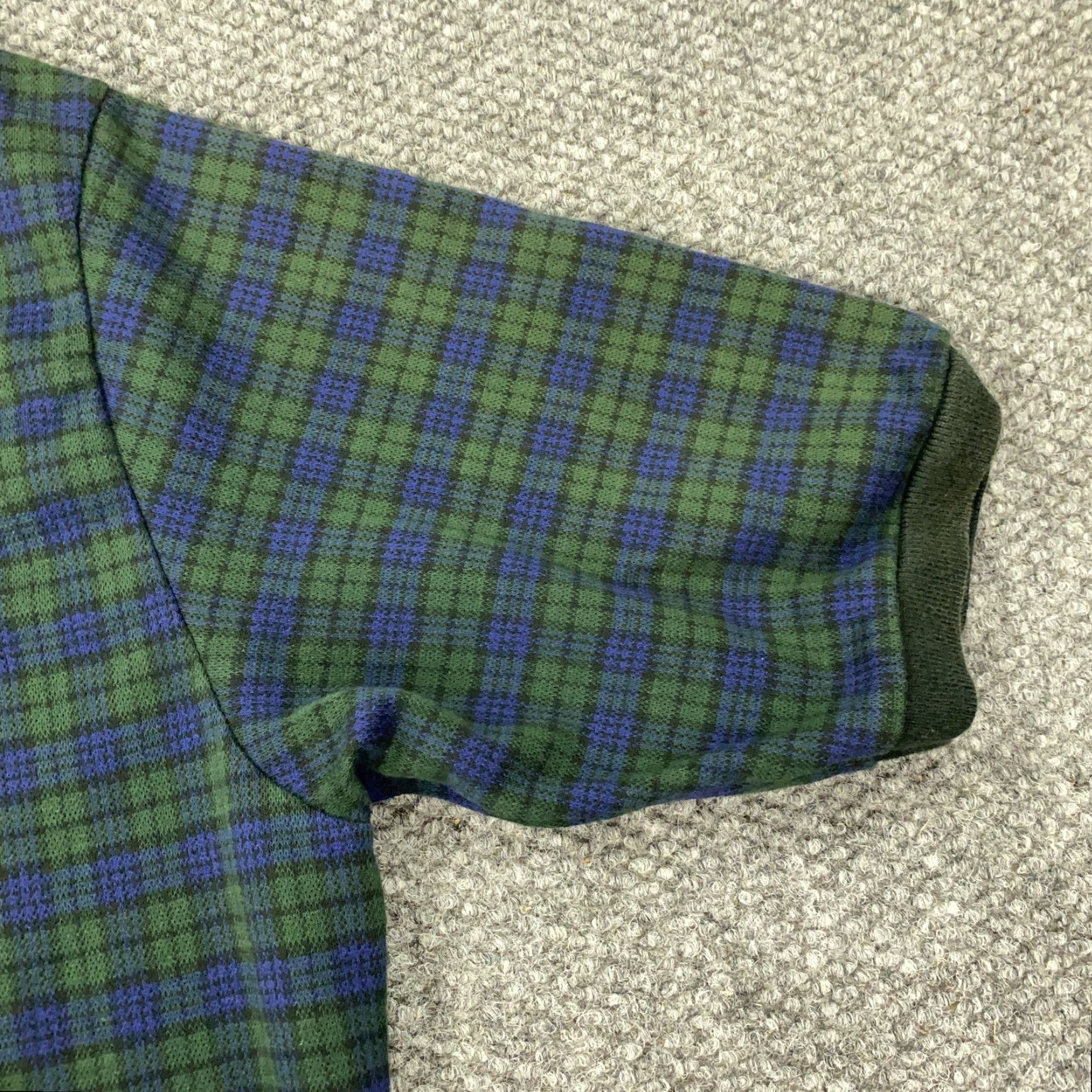 Polo Ralph Lauren VINTAGE Polo Ralph Lauren Golf Shirt Men Large Green Blue Plaid Cotton Short Sleeve All Seasons Size US L / EU 52-54 / 3 - 3 Thumbnail