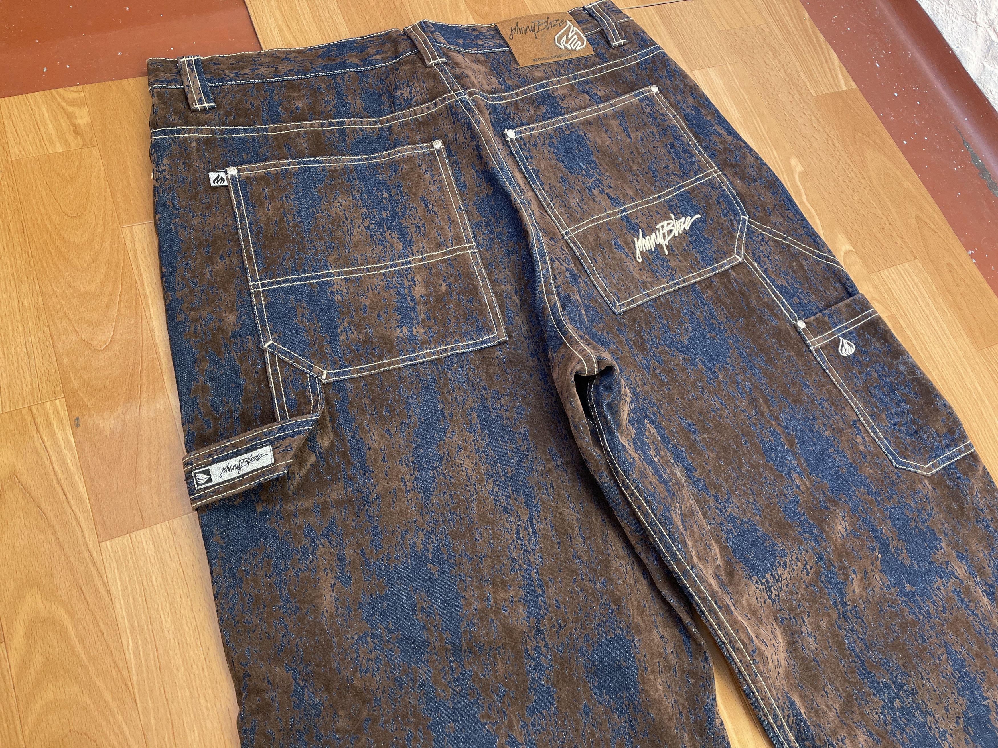 Wu-Tang Clan Johnny Blaze jeans, Wu Wear, vintage hip hop baggy, 90s 40 Size US 40 / EU 56 - 4 Thumbnail
