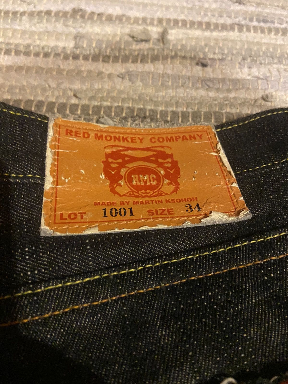 RMC Jeans Red monkey denim Japanese denim Size US 34 / EU 50 - 6 Thumbnail