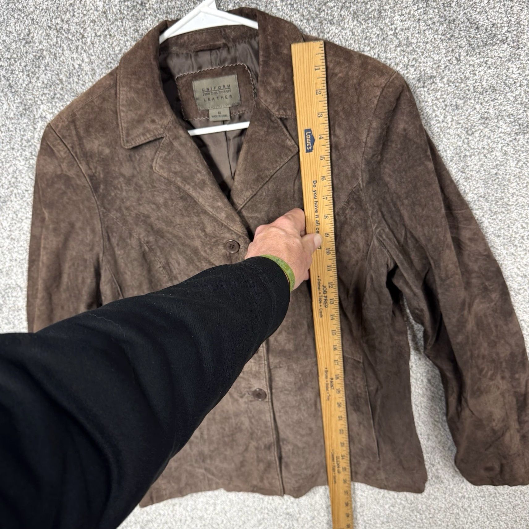 Vintage **Vintage Y2K John Paul Richard Leather Jacket 10 Distressed Brown** User: Vintage Y2K John Paul Richard Leather Jacket 10 Distressed Brown Size L / US 10 / IT 46 - 3 Thumbnail