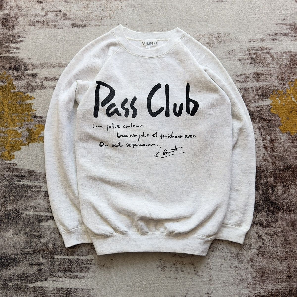 Other VIBRO PASS CLUB HANDWRITTEN LOGO CREWNECK ART GRAPHIC Size US M / EU 48-50 / 2 - 1 Thumbnail