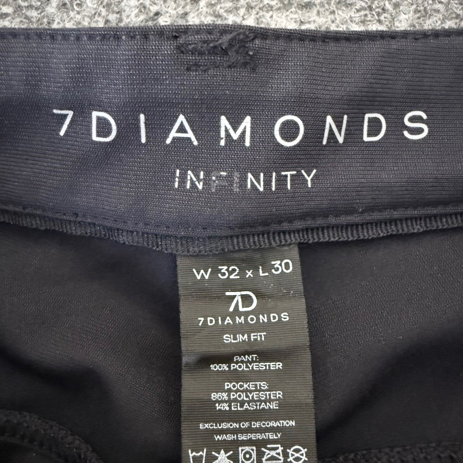 7Diamonds 7 Diamonds Infinity Mens Pants Grey 32x30 (33x26) Stretch Size US 33 - 2 Thumbnail