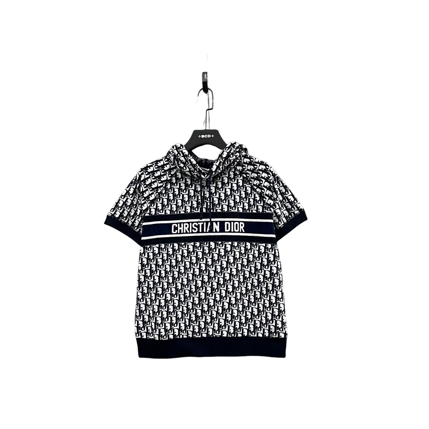 Dior Dior Oblique Short Sleeve Hoodie Size M Size US M / EU 48-50 / 2 - 1 Thumbnail