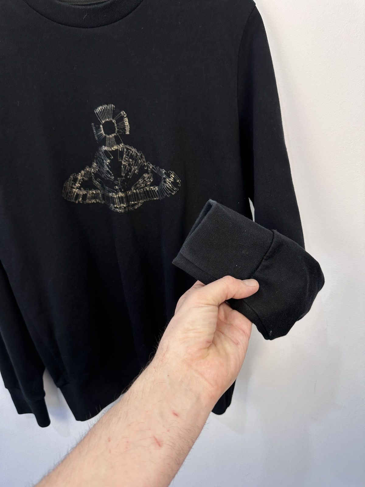 Vivienne Westwood Vivienne Westwood MAN Black Sweatshirt Orb Logo Size L Size US L / EU 52-54 / 3 - 6 Thumbnail