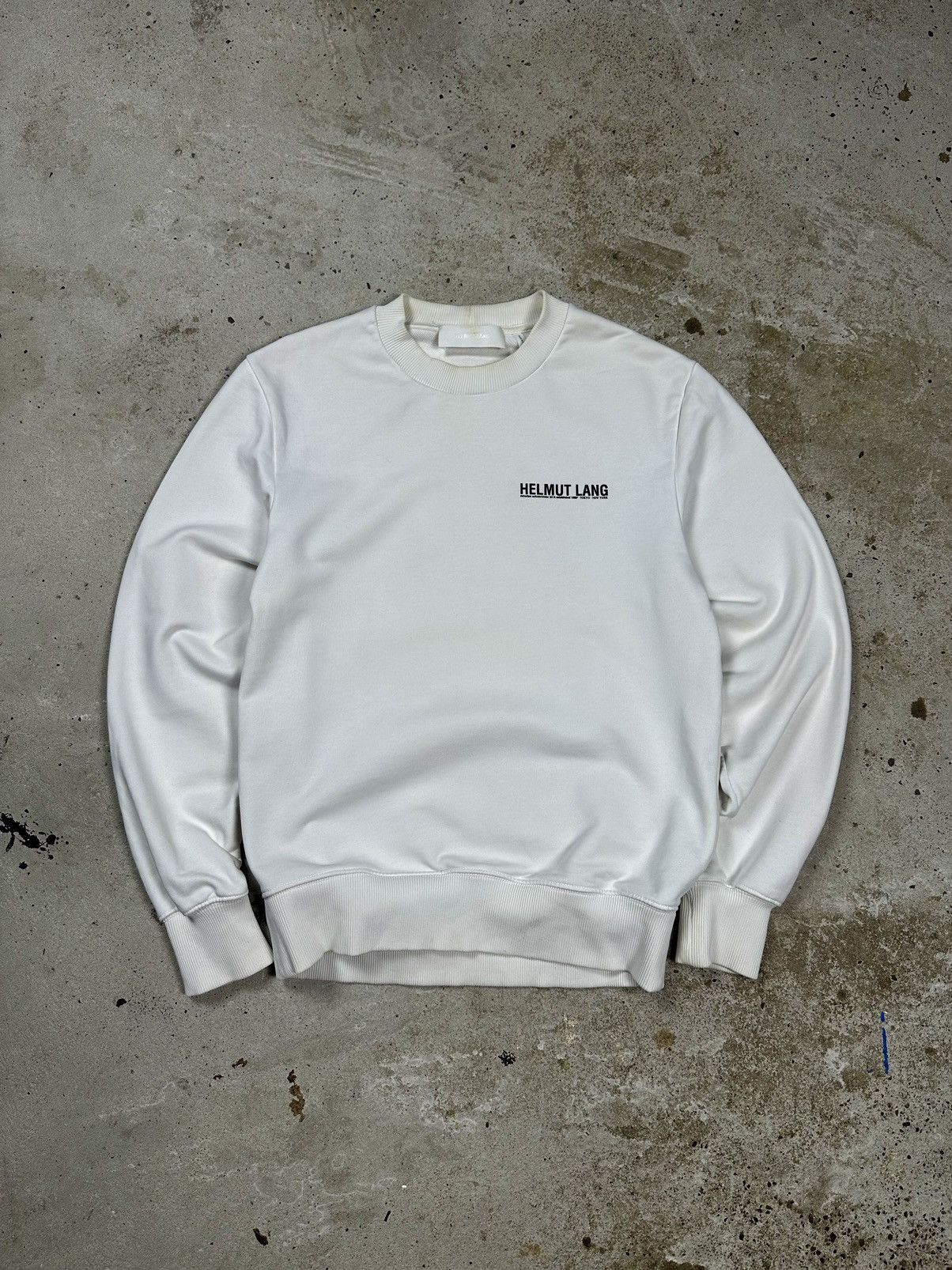 Helmut Lang Helmut Lang 2018 Autumn Winter White Crewneck Sweatshirt Size US S / EU 44-46 / 1 - 1 Thumbnail