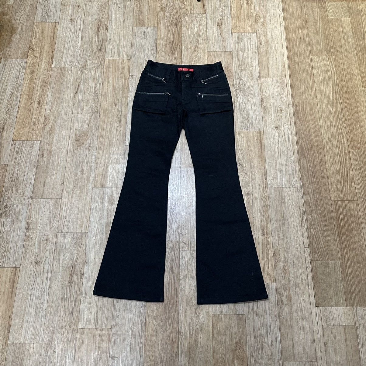 Japanese Brand Japanese Pavarotti Bolan Boot Cut Flared Black Denim Size 26" / US 2 / IT 38 - 1 Thumbnail