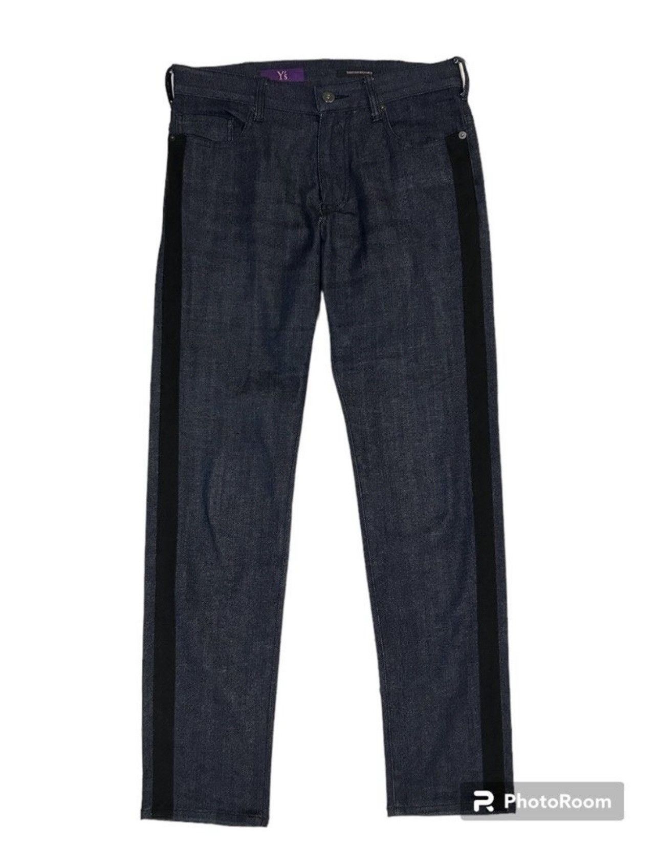 image of Ys Y’S Takeshi Kosaka Pink Label Side Pattern Jeans in Black, Women's (Size 28)