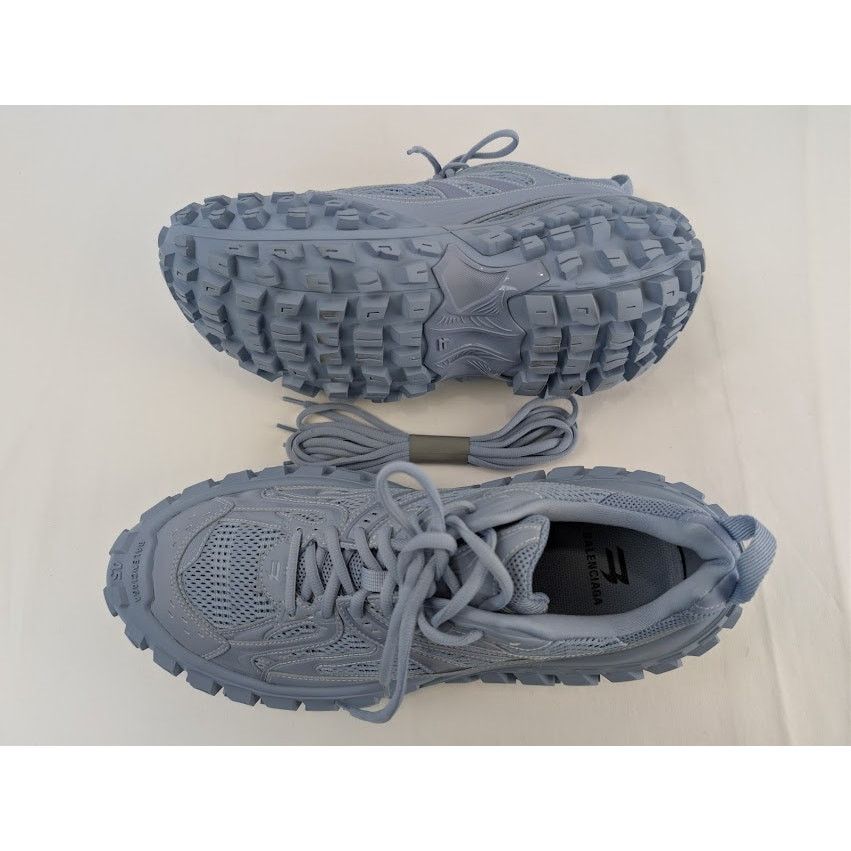Balenciaga o1rshd1 Bouncer / Defender Low Top Sneaker in Faded Blue Size US 12 / EU 45 - 1 Thumbnail
