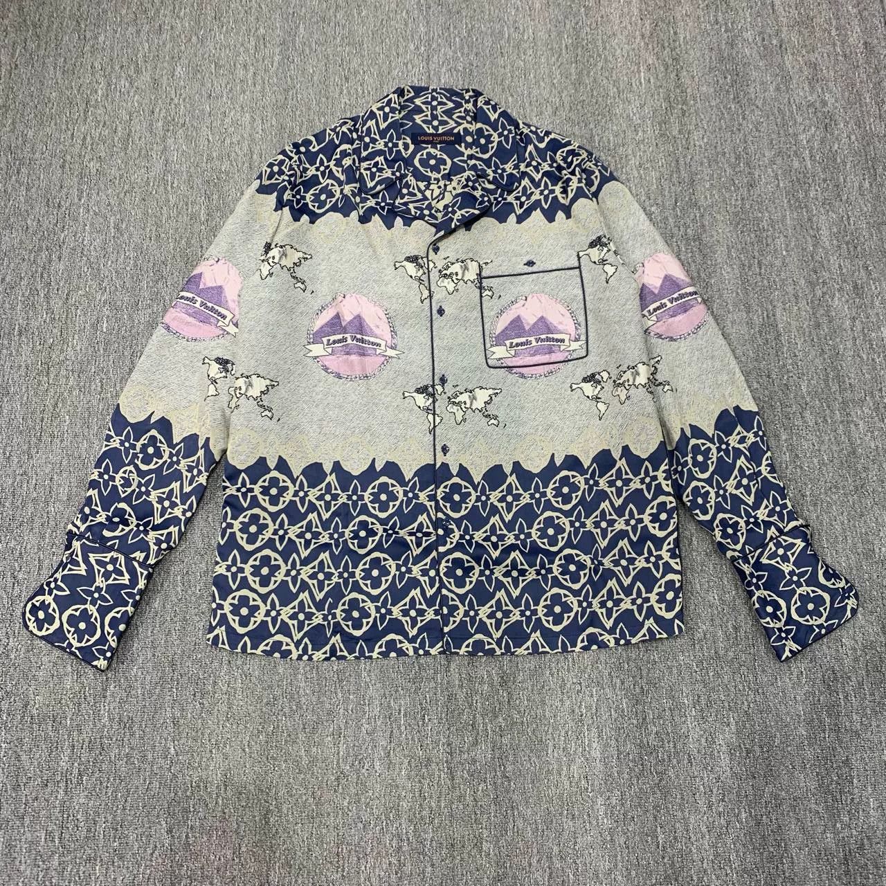 Louis Vuitton LV Pyramid Monogram Print Shirt Jacket Size US L / EU 52-54 / 3 - 1 Thumbnail