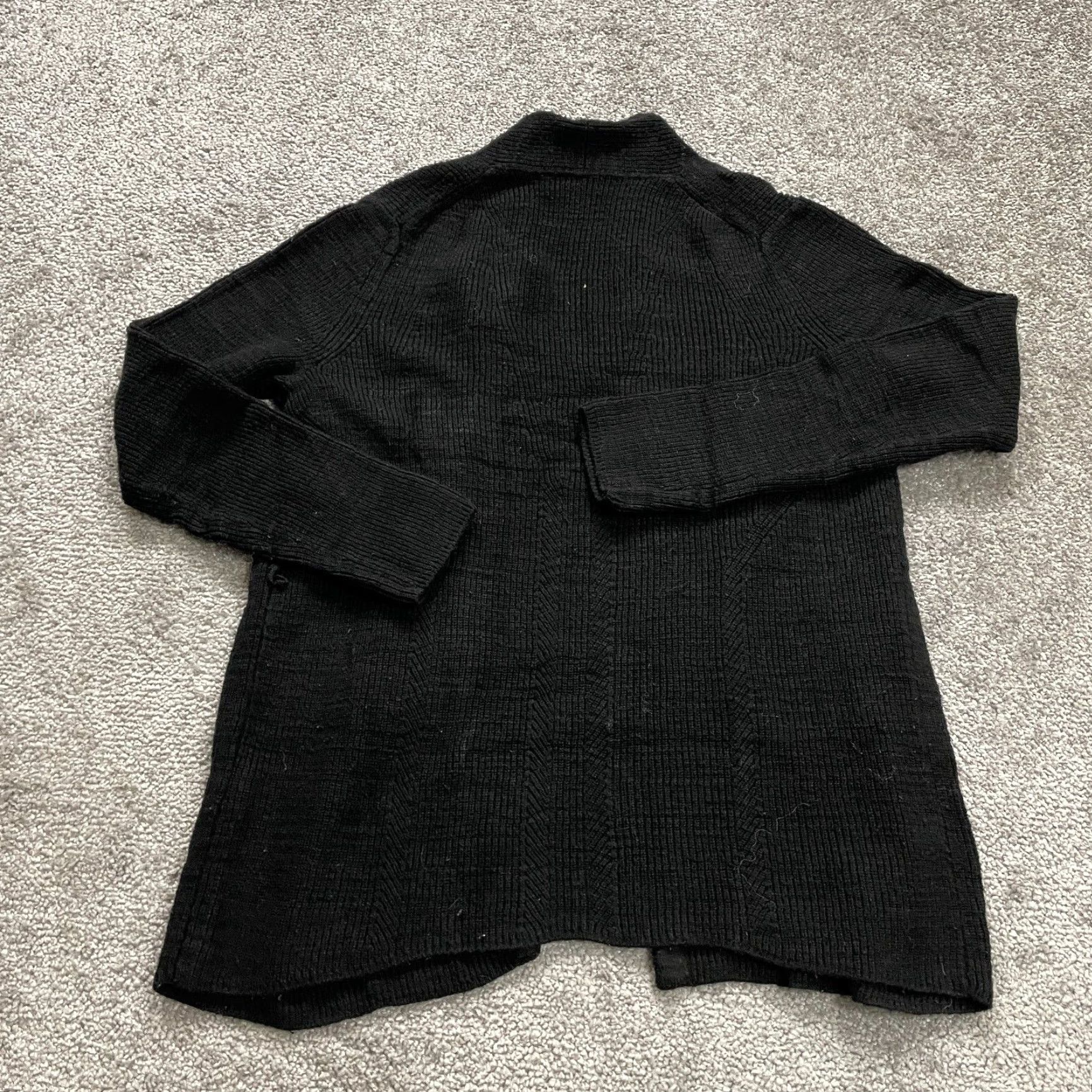 Banana Republic VINTAGE? Wait, Banana Republic Open Cardigan Sweater Womens Small Petite Black Knit Casual Work Size S / US 4 / IT 40 - 2 Thumbnail
