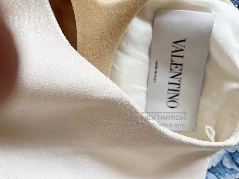 Valentino Valentino Silk wool dress with bow cut-out sleeves Size M / US 6-8 / IT 42-44 - 3 Thumbnail